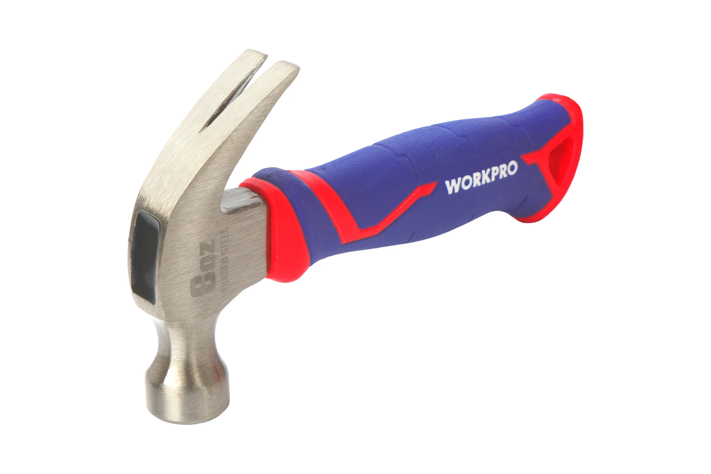 Молоток столярный WORKPRO с фибергласовой рукояткой, 225 гр, короткий WP241008