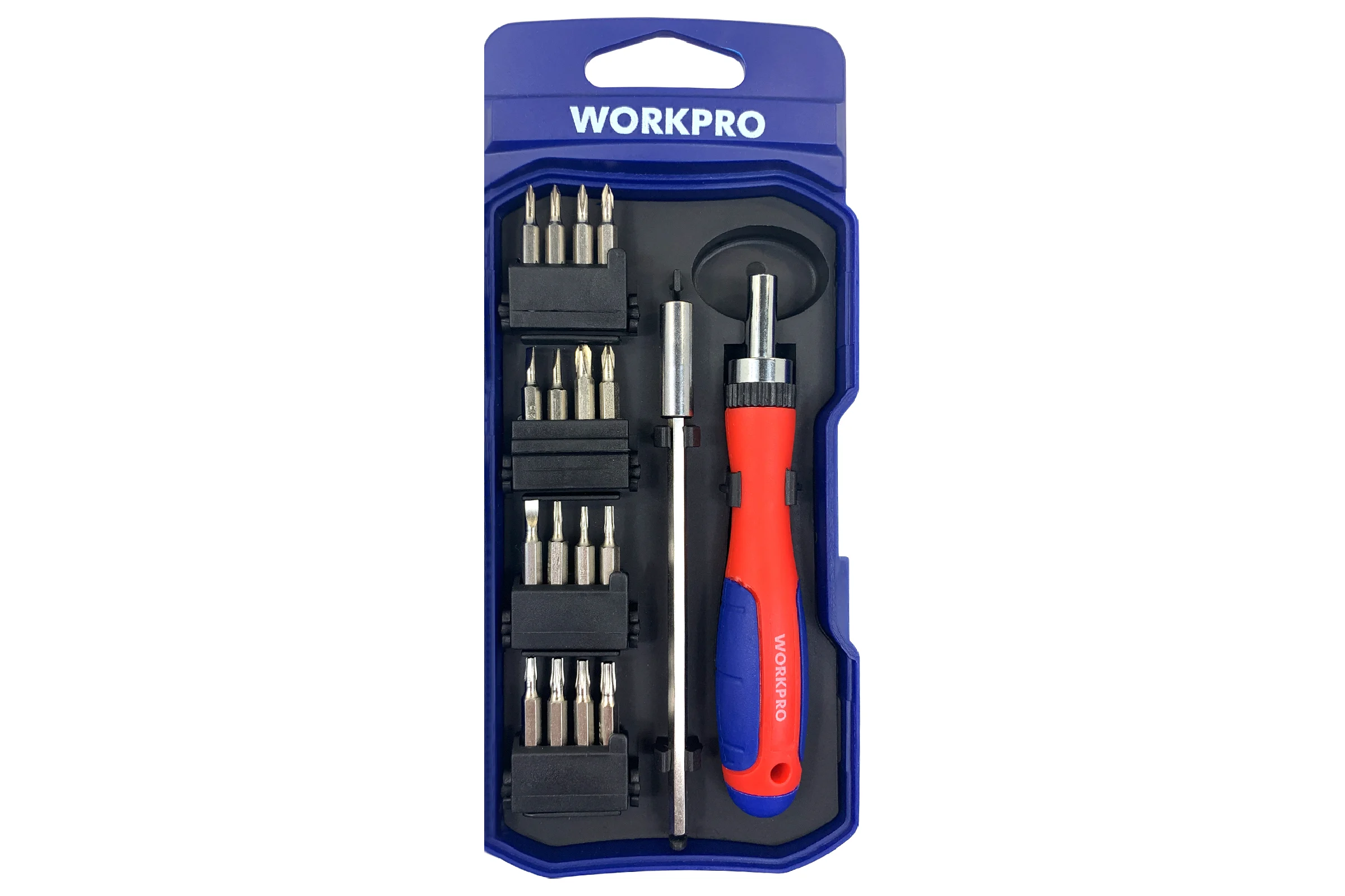 Отвертка трещоточная WORKPRO набор 18 предметов WP200516
