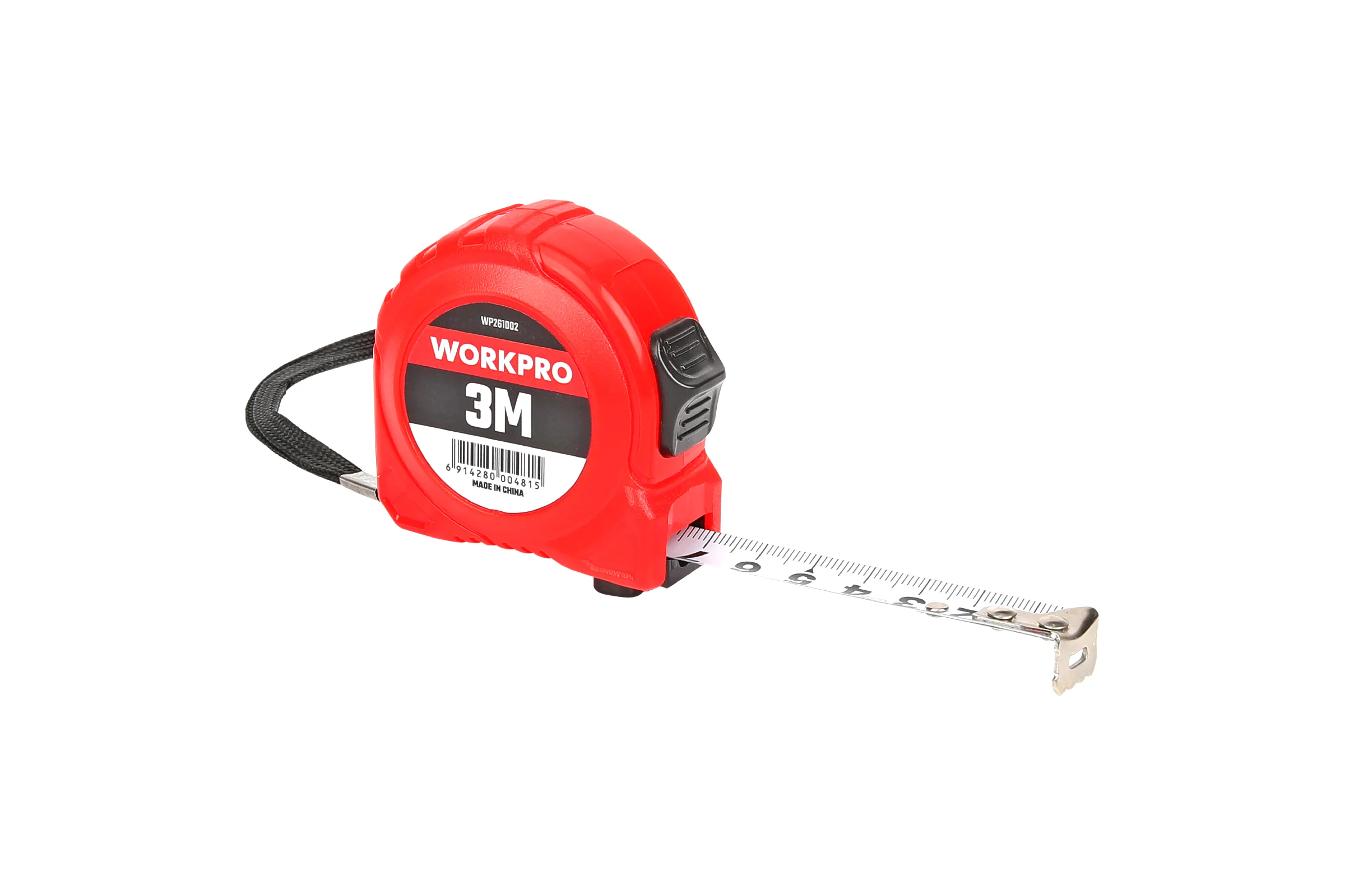 Рулетка пластмассовая WORKPRO 3 м, 16 мм WP261002
