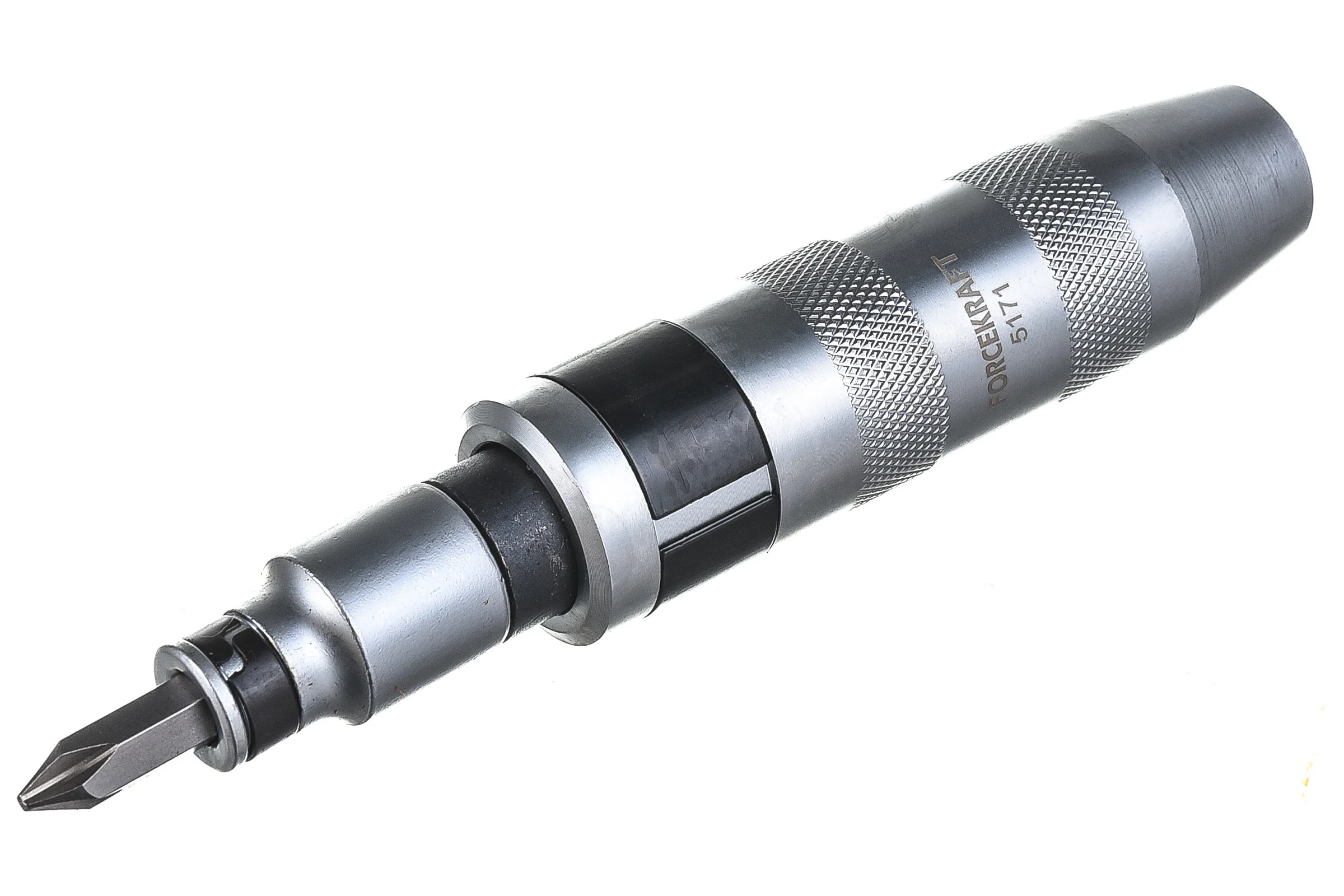 Ударная отвертка с набором бит и адаптерами FORCEKRAFT 17пр, 1/2", в кейсе FK-5171(47289)