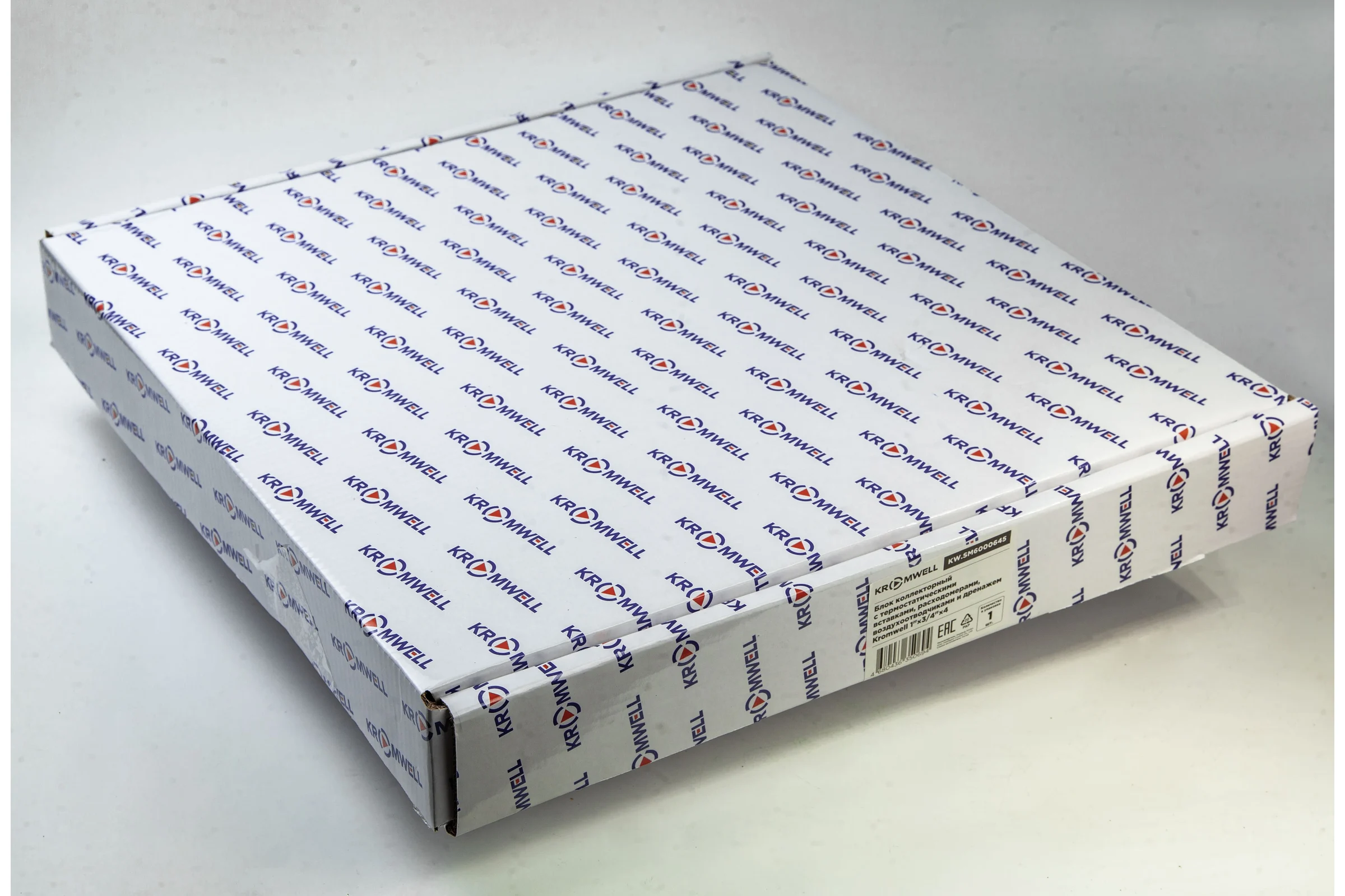 Блок коллекторный KROMWELL 1", из нержавеющей стали, с расходомерами, 3 отвода 3/4"EU KW.SM6000635