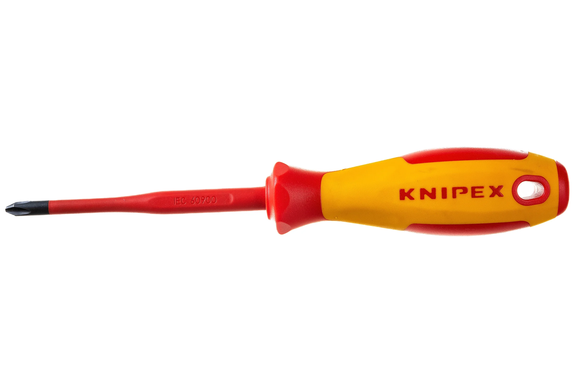 Крестовая отвертка KNIPEX PH2 тонкая, VDE, длина лез 100 мм, L-212 мм KN-982402SL