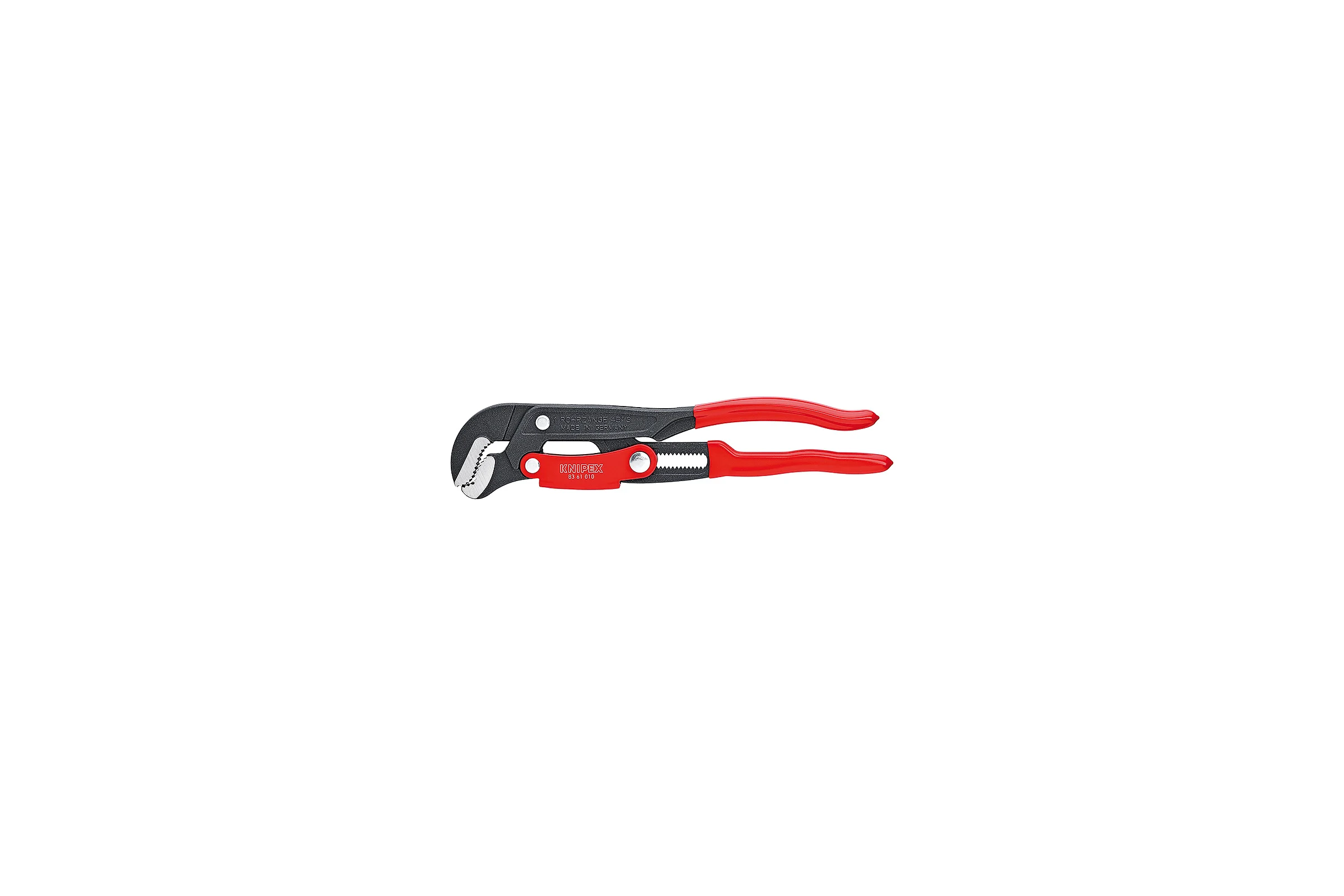 Трубный ключ KNIPEX S-образные тонкие губки, L-420 мм, серый, Cr-V KN-8361015