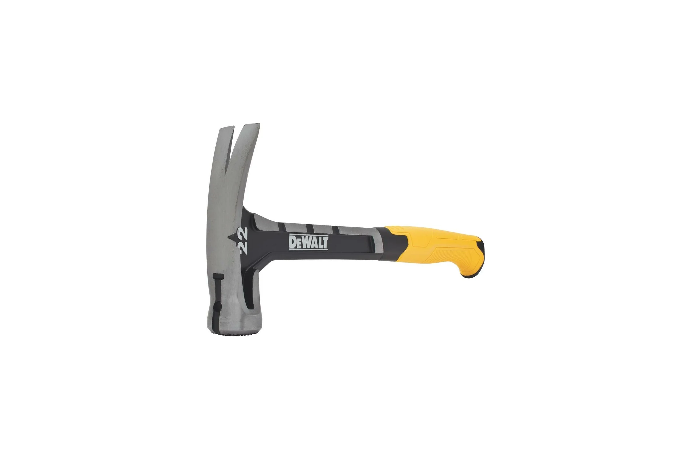 Молоток DEWALT одноэлементный, с прямым гвоздодером, 624 г DWHT0-51064