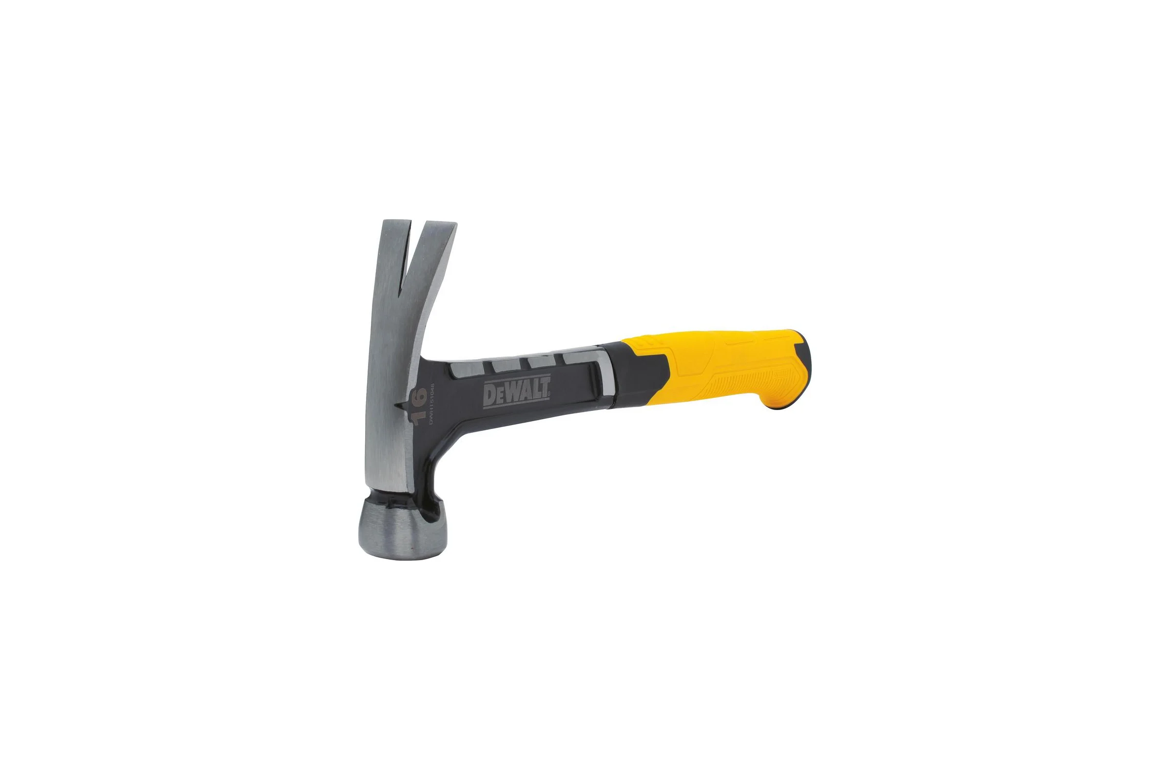 Молоток DEWALT одноэлементный, с прямым гвоздодером, 454 г DWHT0-51048
