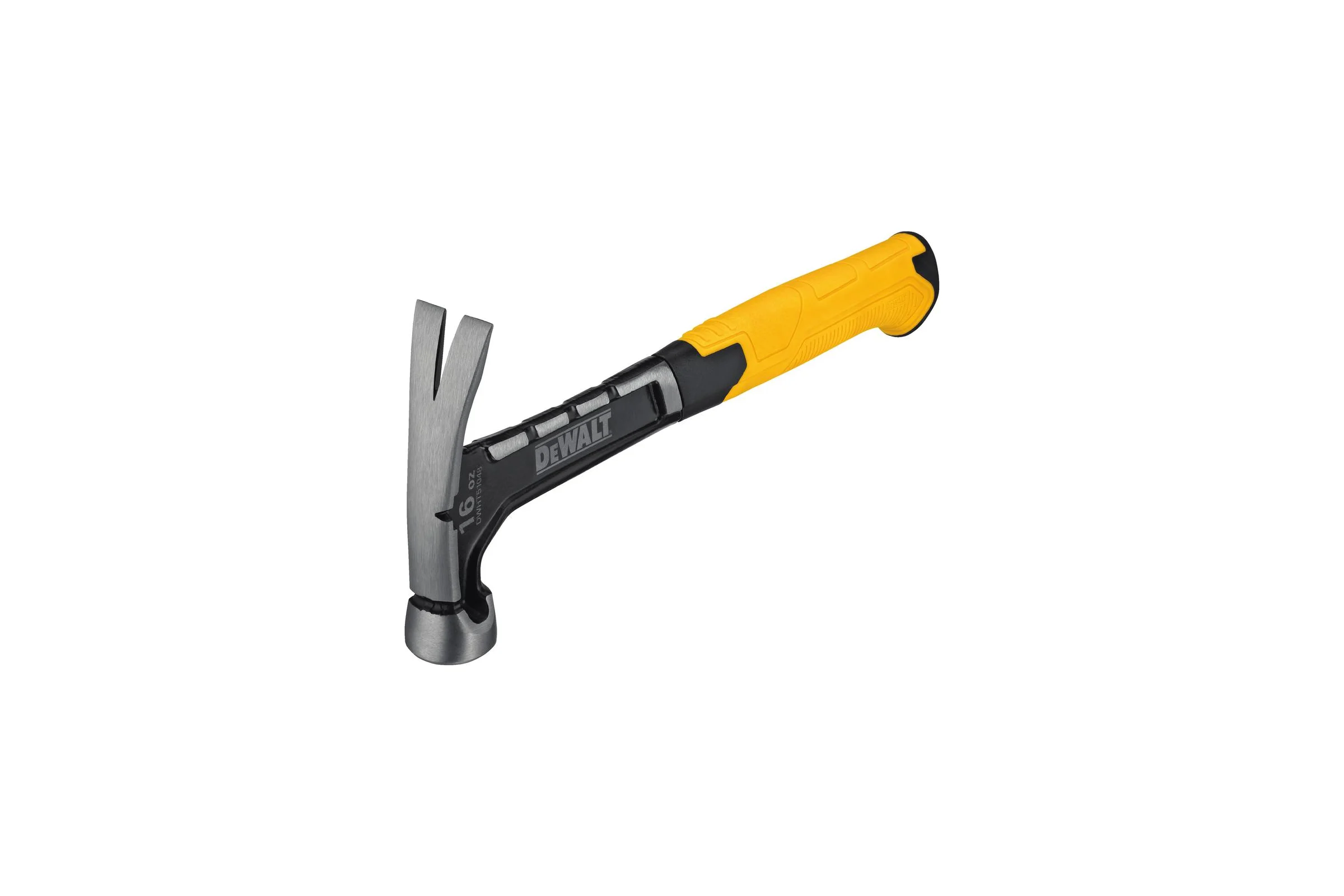 Молоток DEWALT одноэлементный, с прямым гвоздодером, 454 г DWHT0-51048