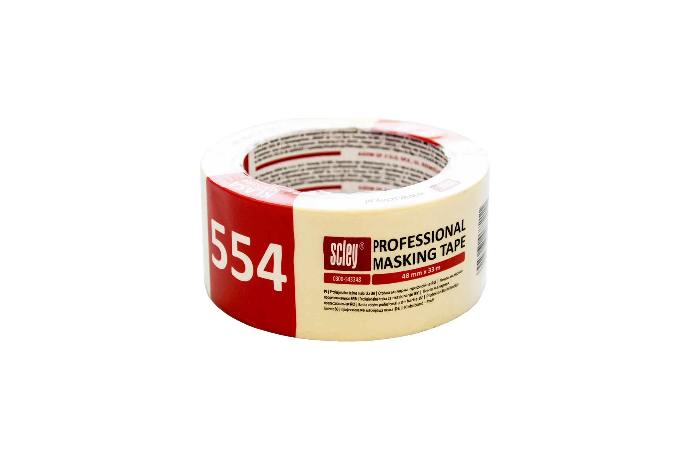 Малярная лента SCLEY серия 554, стойкая к УФ, 48 мм x 33 м 0300-543348