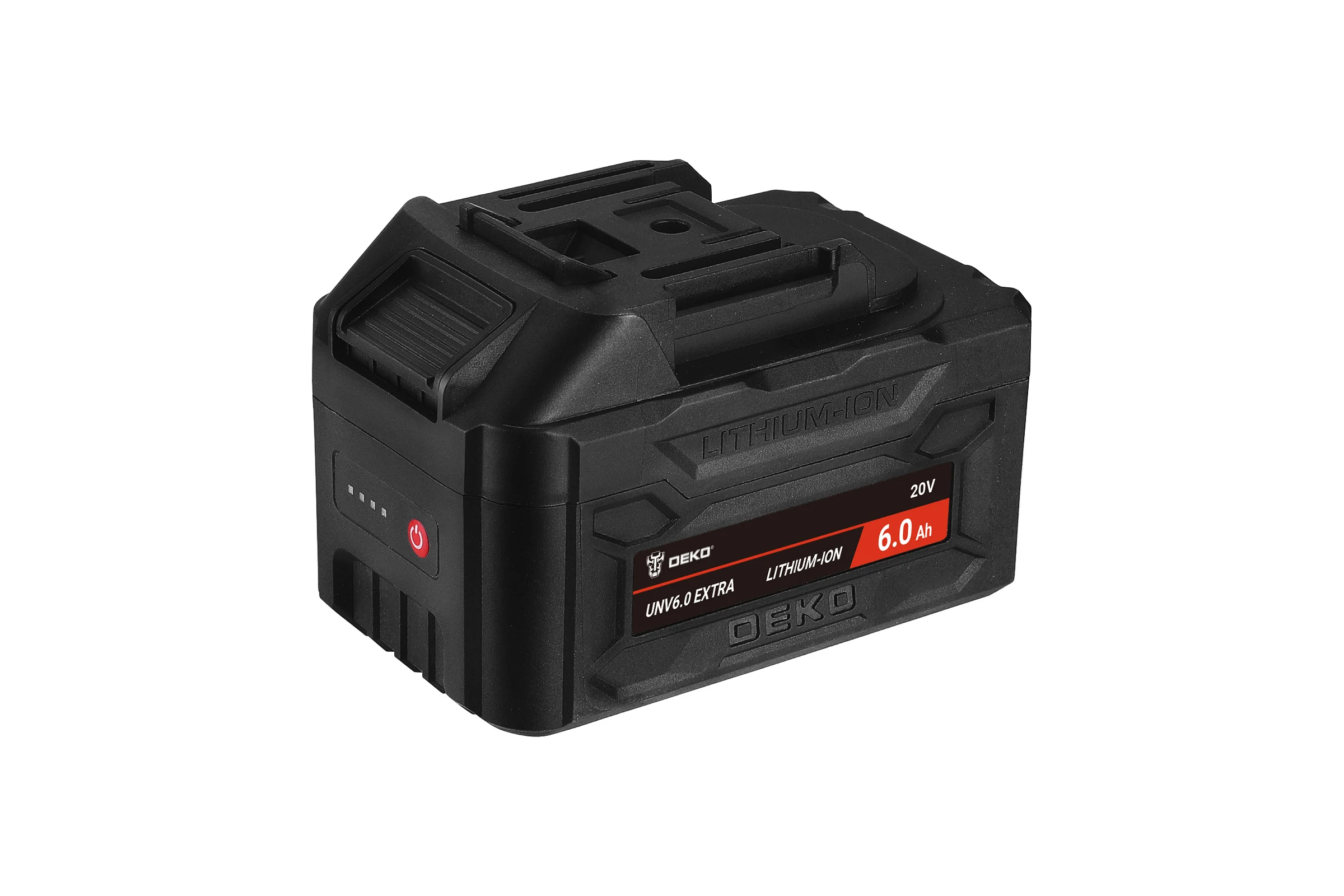 Аккумулятор DEKO UNV6.0 EXTRA, Li-ion, 20В, 6.0А_ч, с повышенной токоотдачей 063-4498