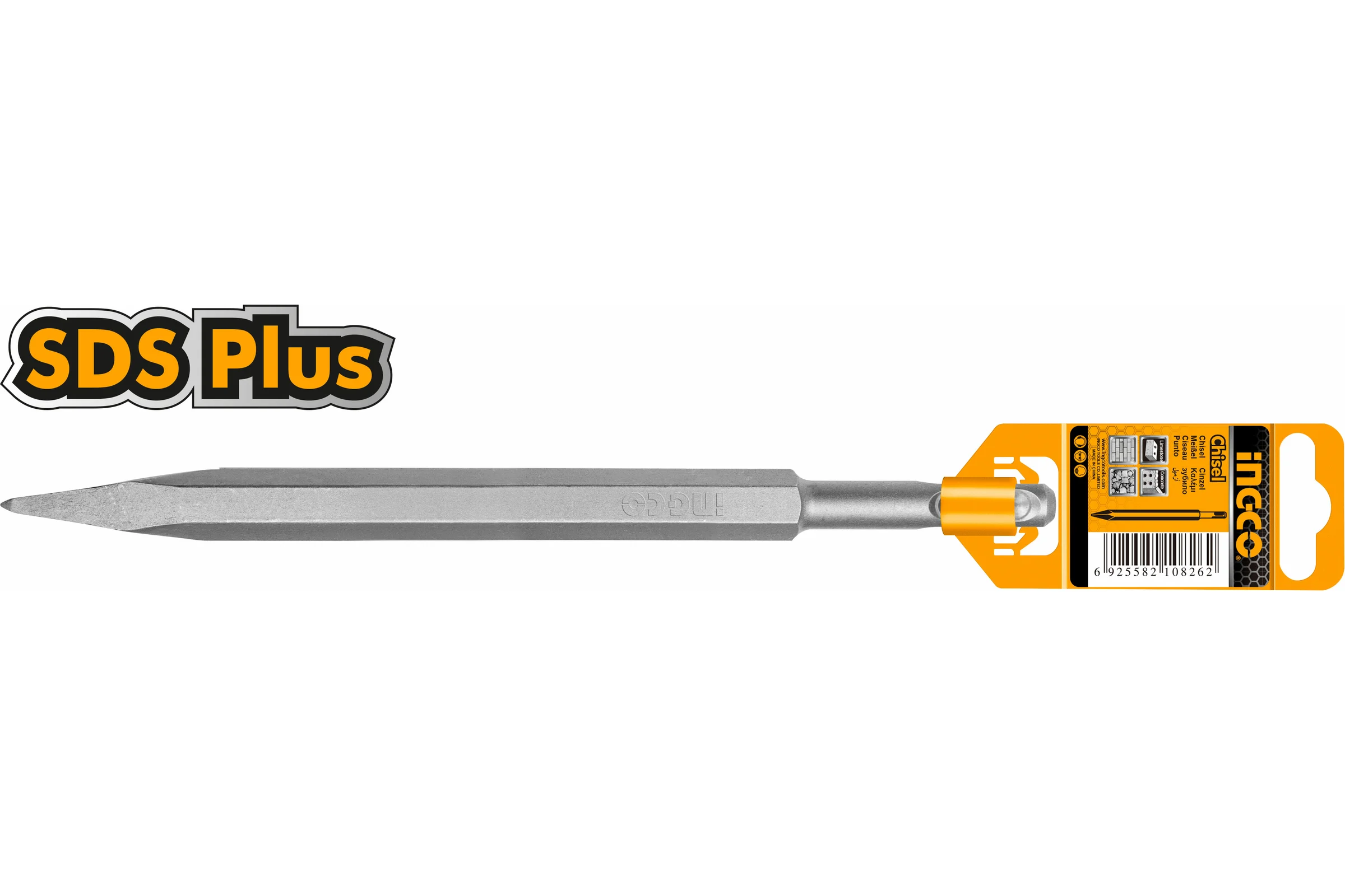 Зубило пикообразное (14x250 мм; SDS-plus) INGCO DBC0112501