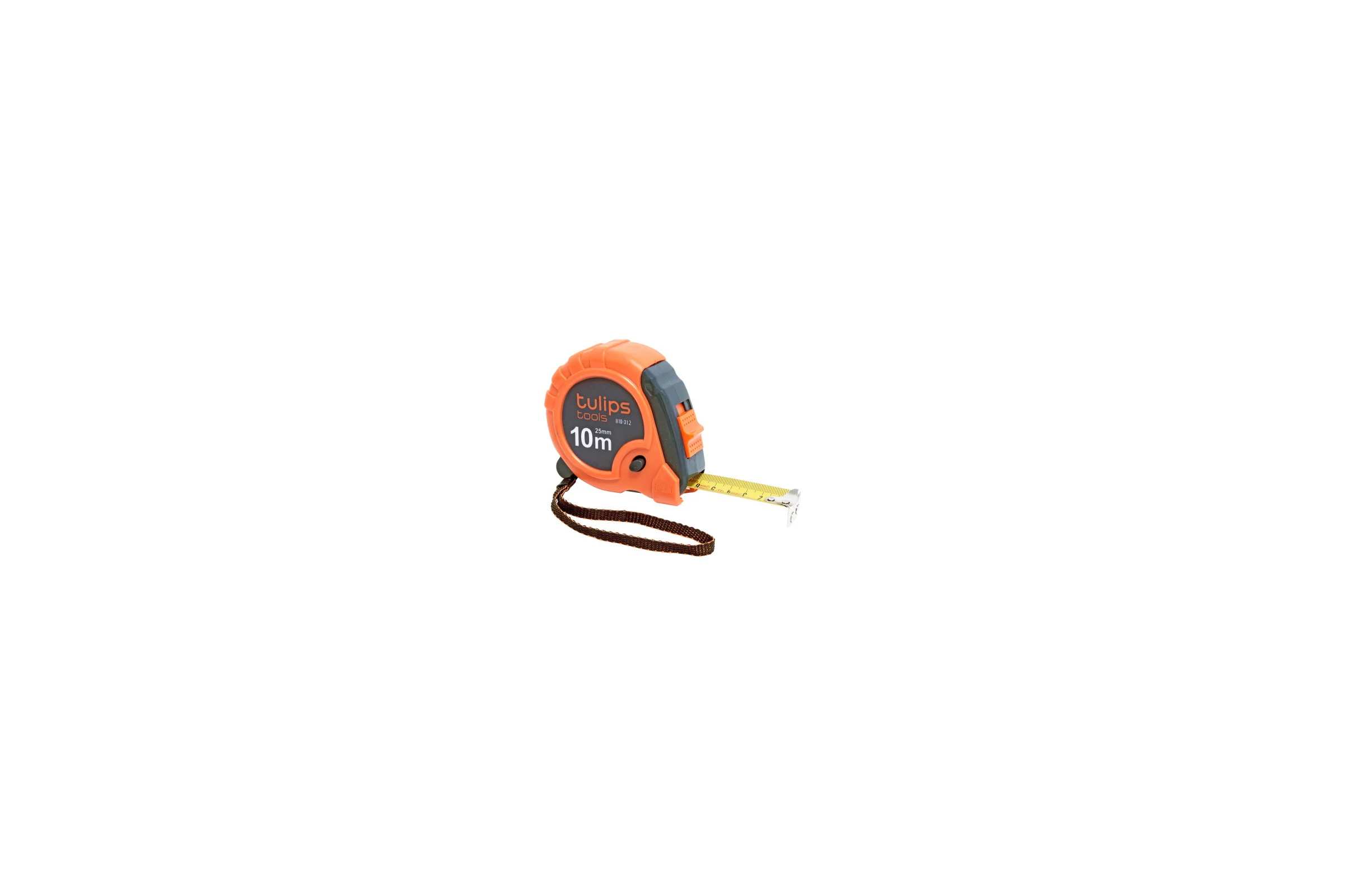 Рулетка с 3 фиксаторами Tulips tools 10 м/25 мм II10-312