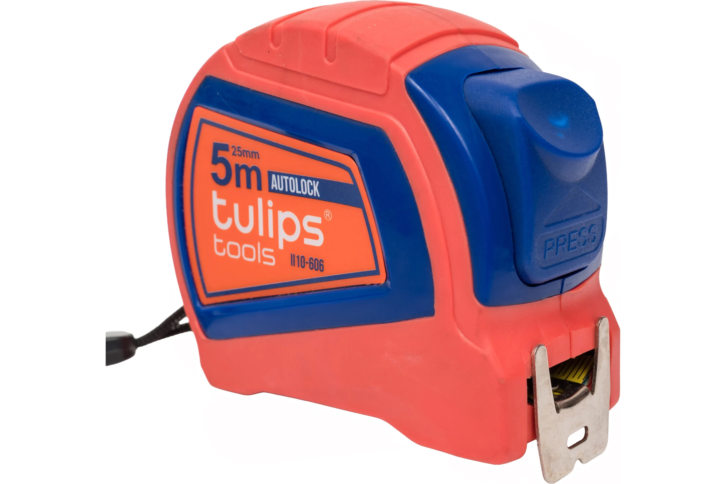 Рулетка с автоблокировкой Tulips tools 5 м/25 мм IS10-606
