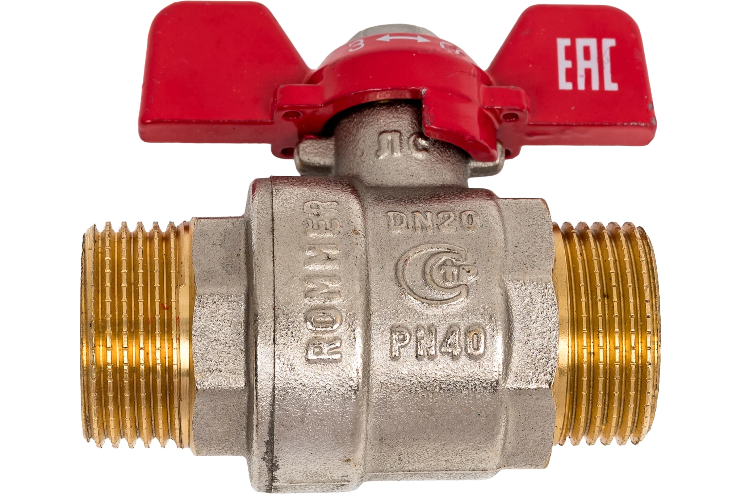 Кран шаровой ROMMER, НР/НР, ручка бабочка 3/4 RBV-0007-2410220 RG00938RJNBOH8