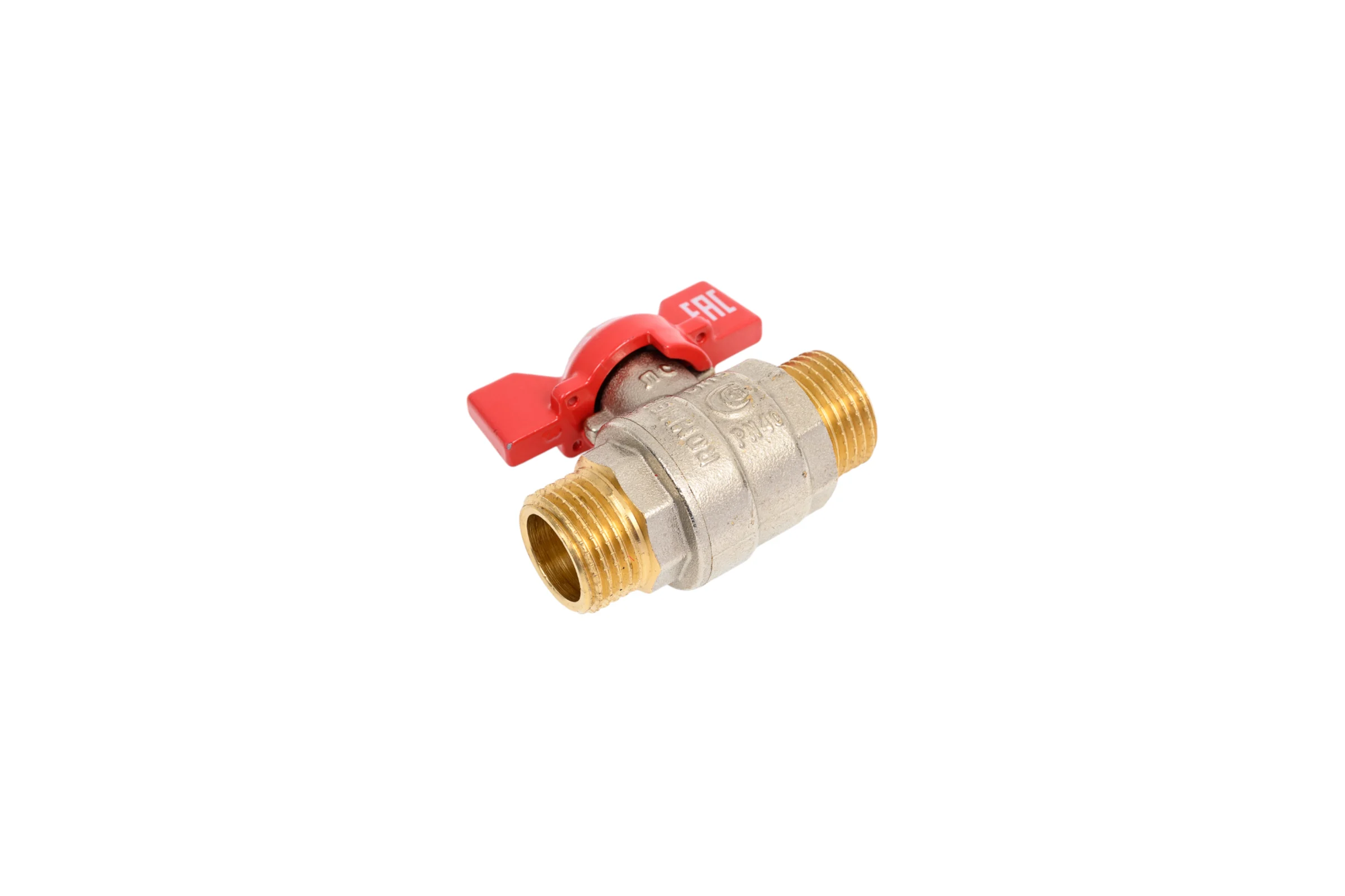 Кран шаровой ROMMER, НР/НР, ручка бабочка 1/2 RBV-0007-2410215 RG00938RJNBHP7