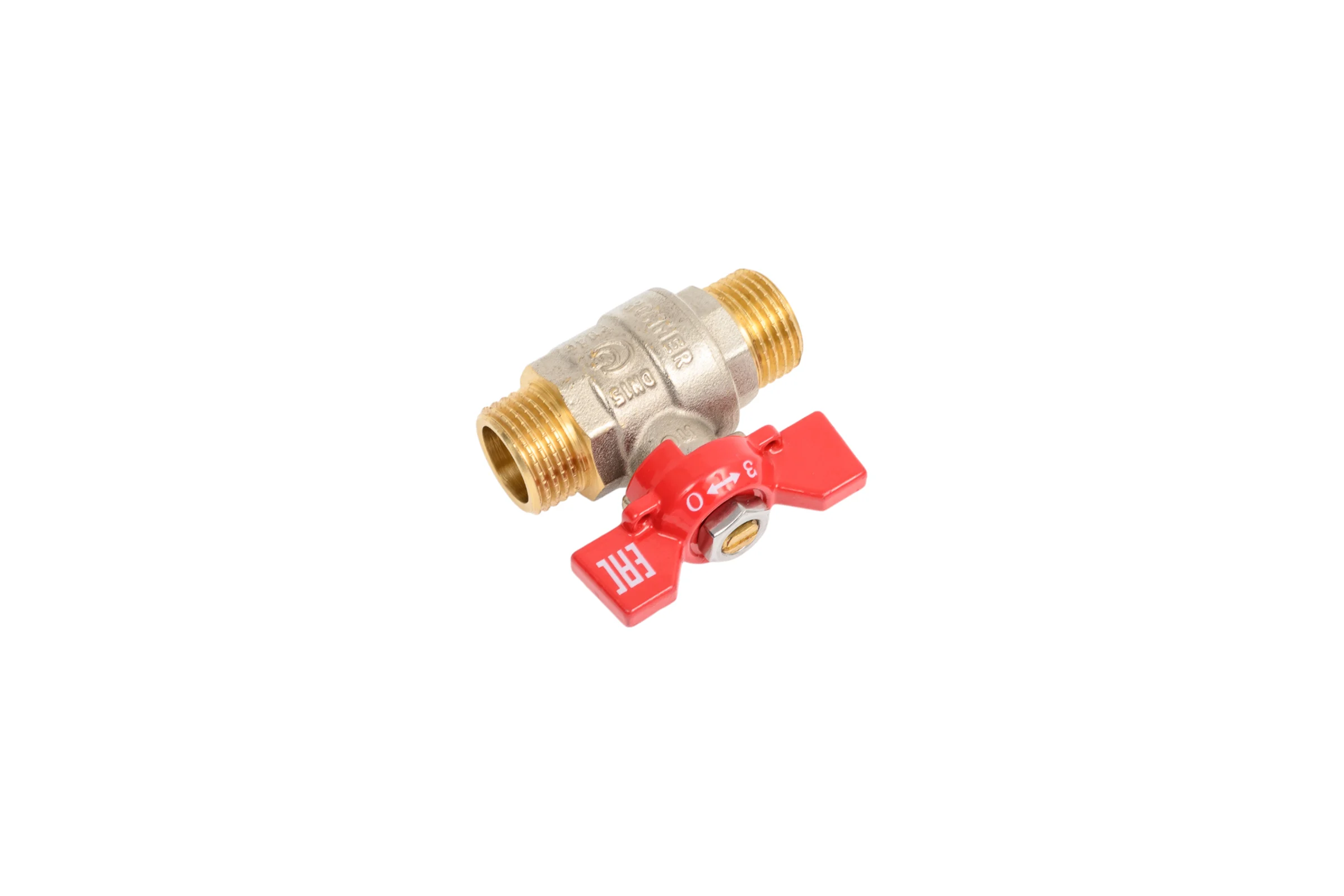 Кран шаровой ROMMER, НР/НР, ручка бабочка 1/2 RBV-0007-2410215 RG00938RJNBHP7