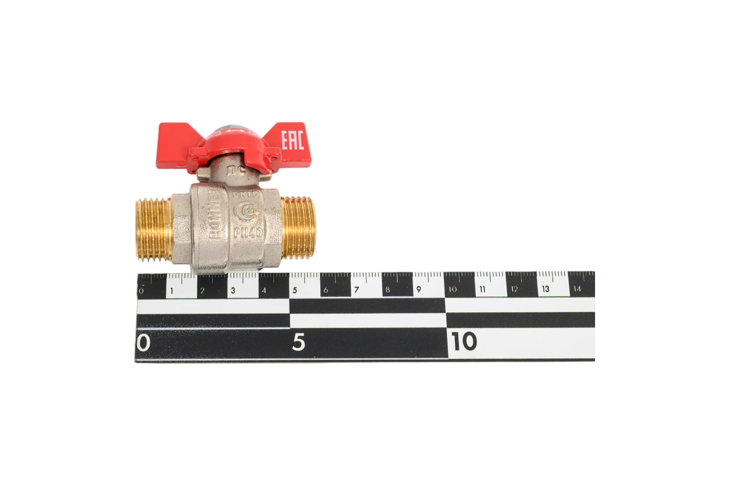 Кран шаровой ROMMER, НР/НР, ручка бабочка 1/2 RBV-0007-2410215 RG00938RJNBHP7