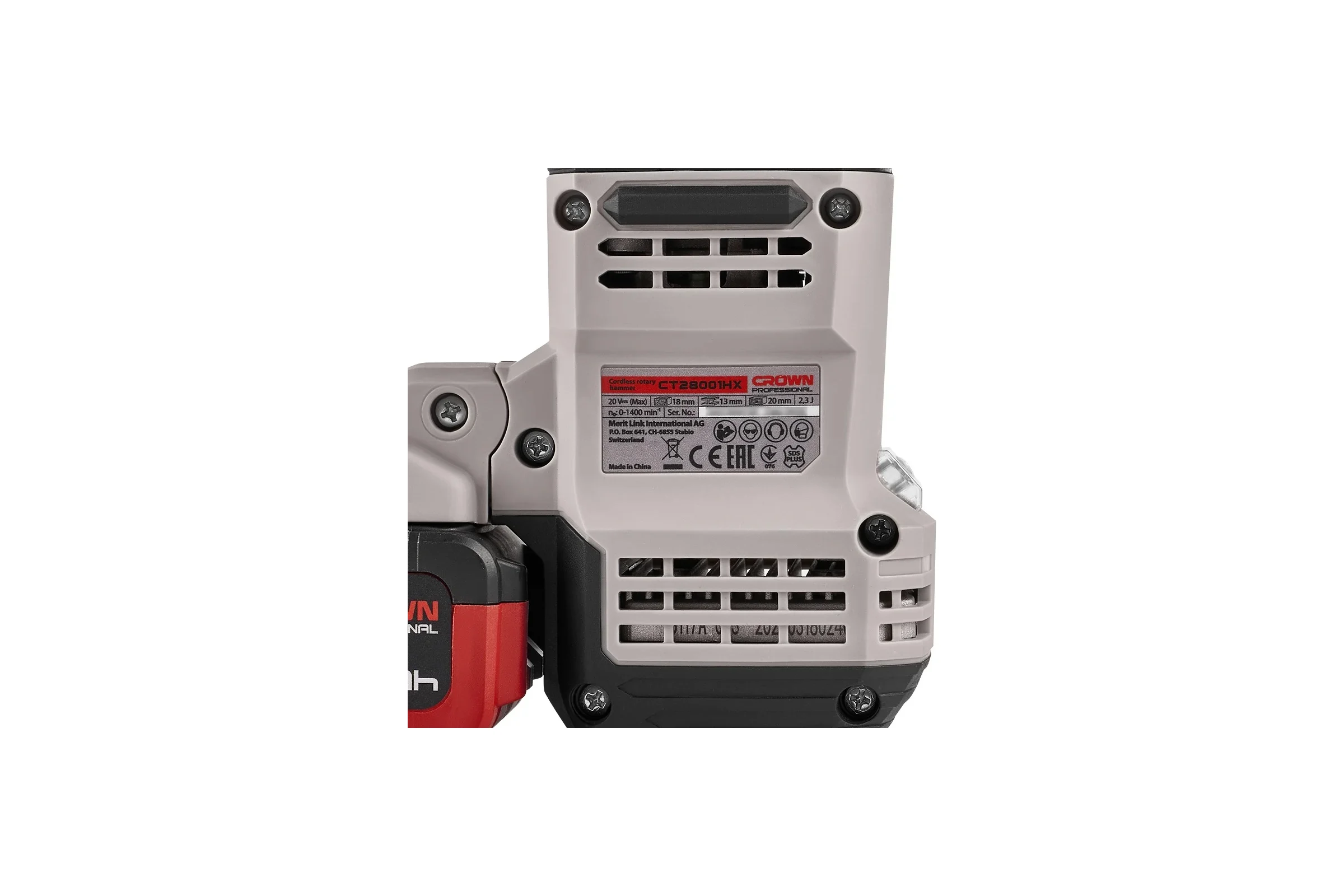Аккумуляторный перфоратор CROWN CT28001HX-4 BMC