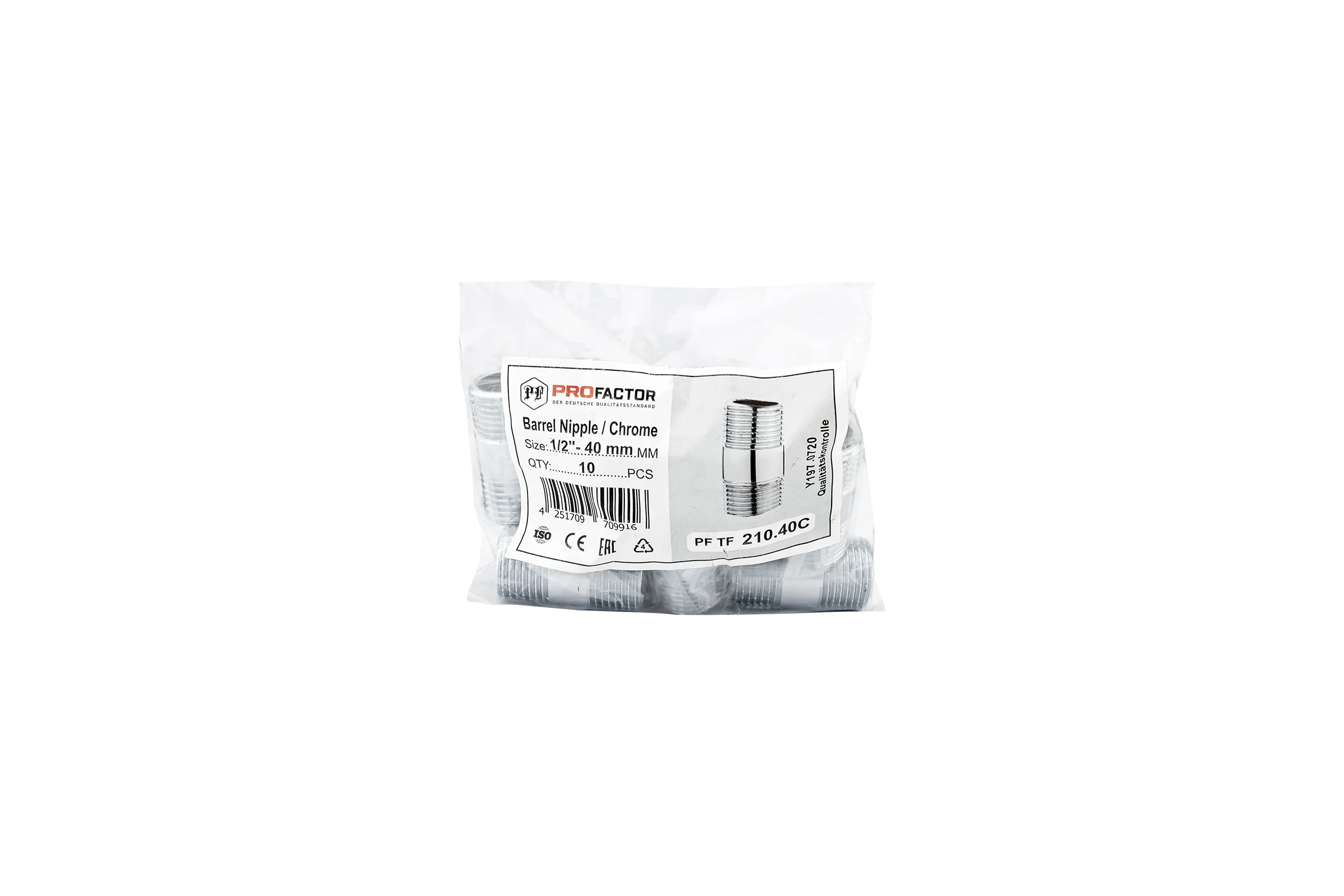 Бочонок CHROME PROFACTOR 1/2 - 40мм PF TF 210.40C