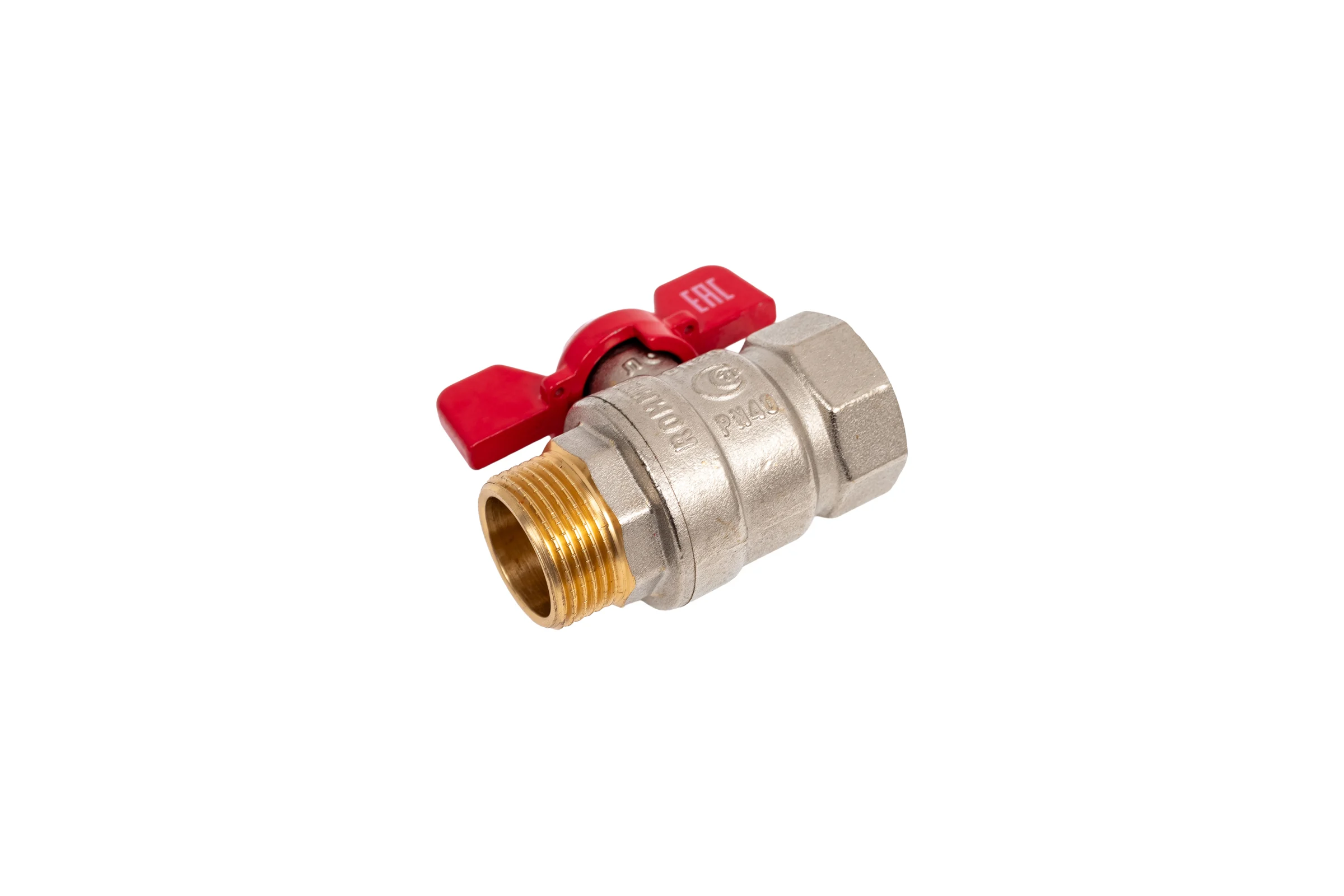 Кран шаровой ROMMER ВР/НР, ручка бабочка 3/4 RBV-0004-2210220 RG00938RJNA7OU