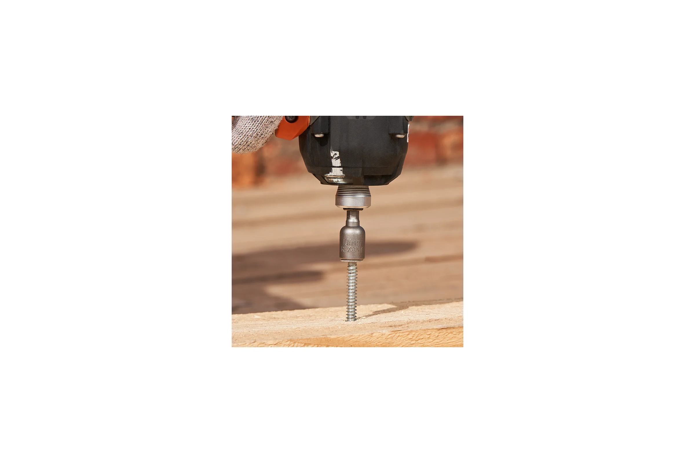 Ключ-насадка 1/4" магнитный REXANT 10х48 мм 92-0402-1
