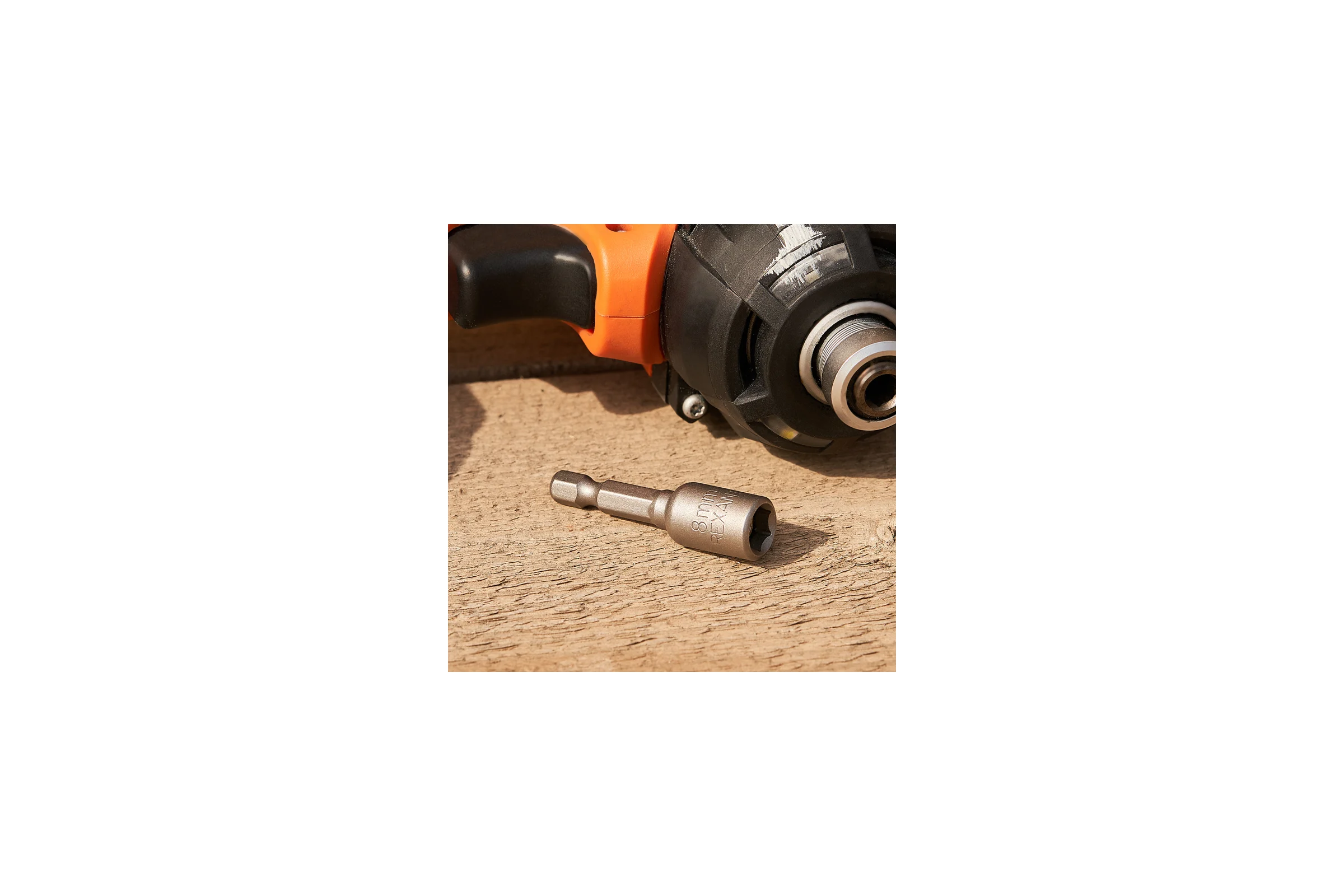 Ключ-насадка 1/4" магнитный REXANT 8х48 мм 92-0401-1
