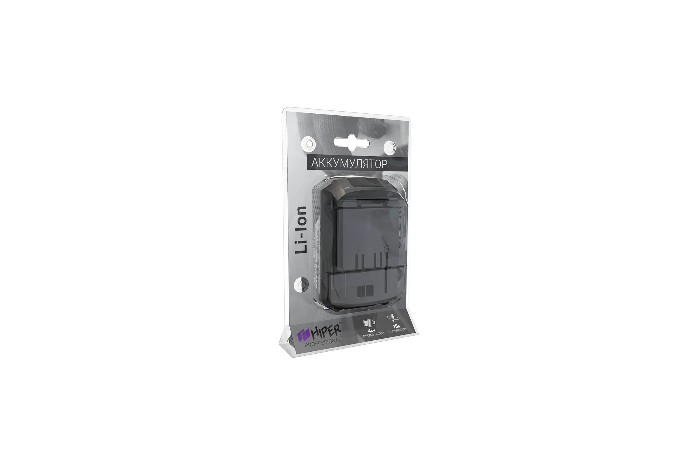 Аккумулятор HBA1840C 18В, 4.0 Ач, Li-Ion, блистер Hiper UPL XS
