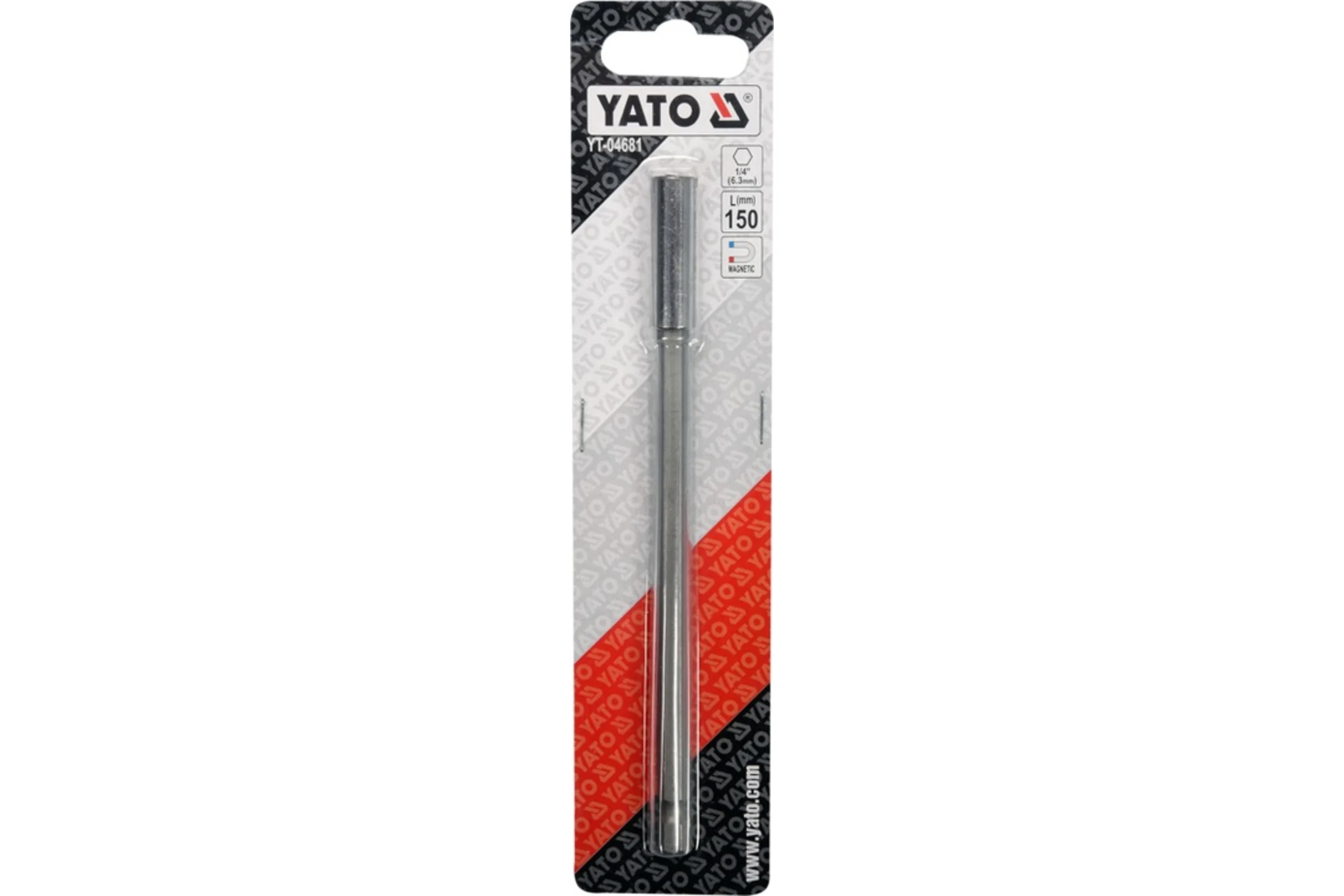 Держатель магнитный для бит 1/4", 150 мм YATO YT-04681