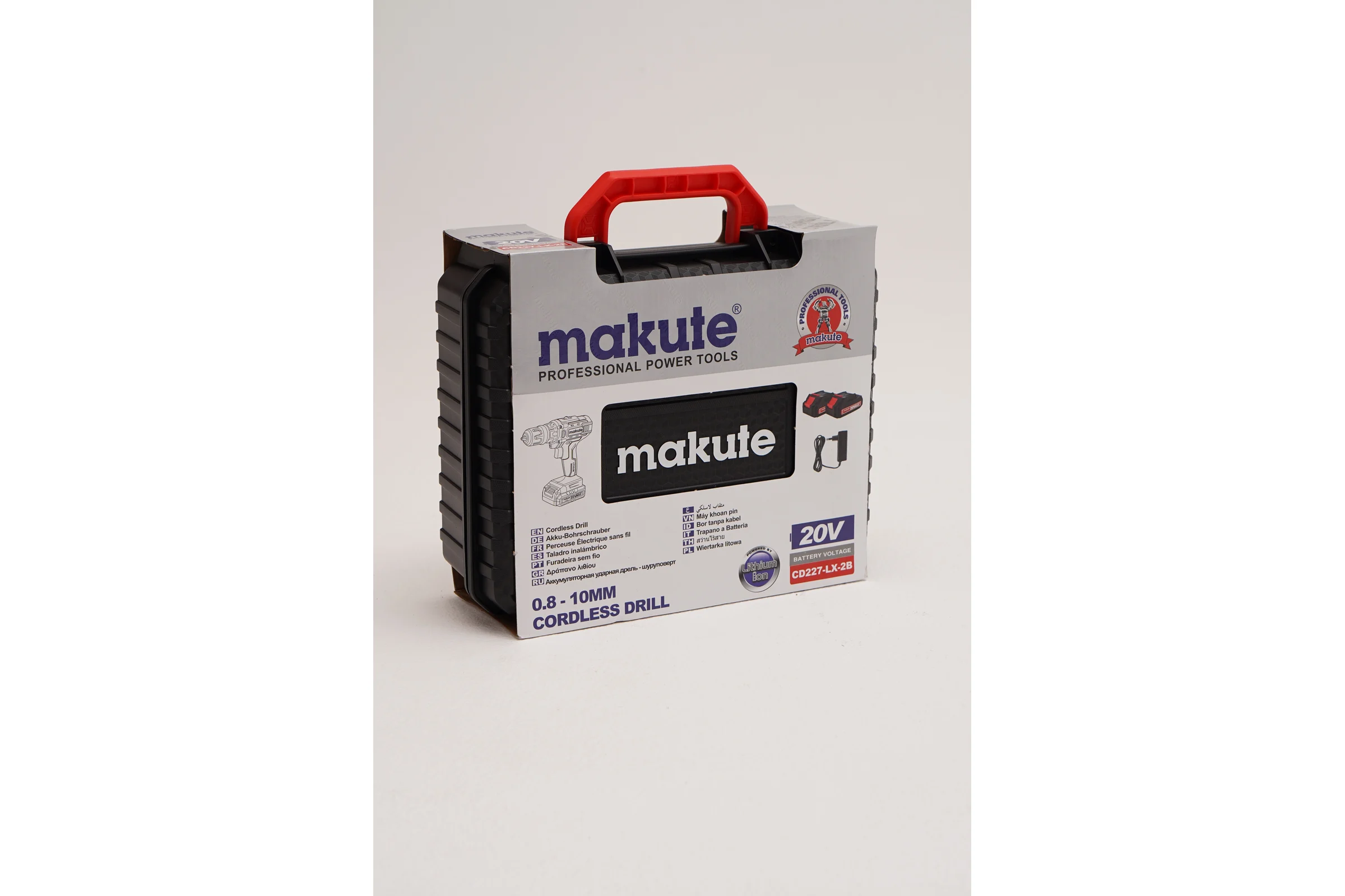 Дрель-шуруповерт аккумуляторная Makute с фиксатором вала (20В, 30Нм) CD227-LX-2B
