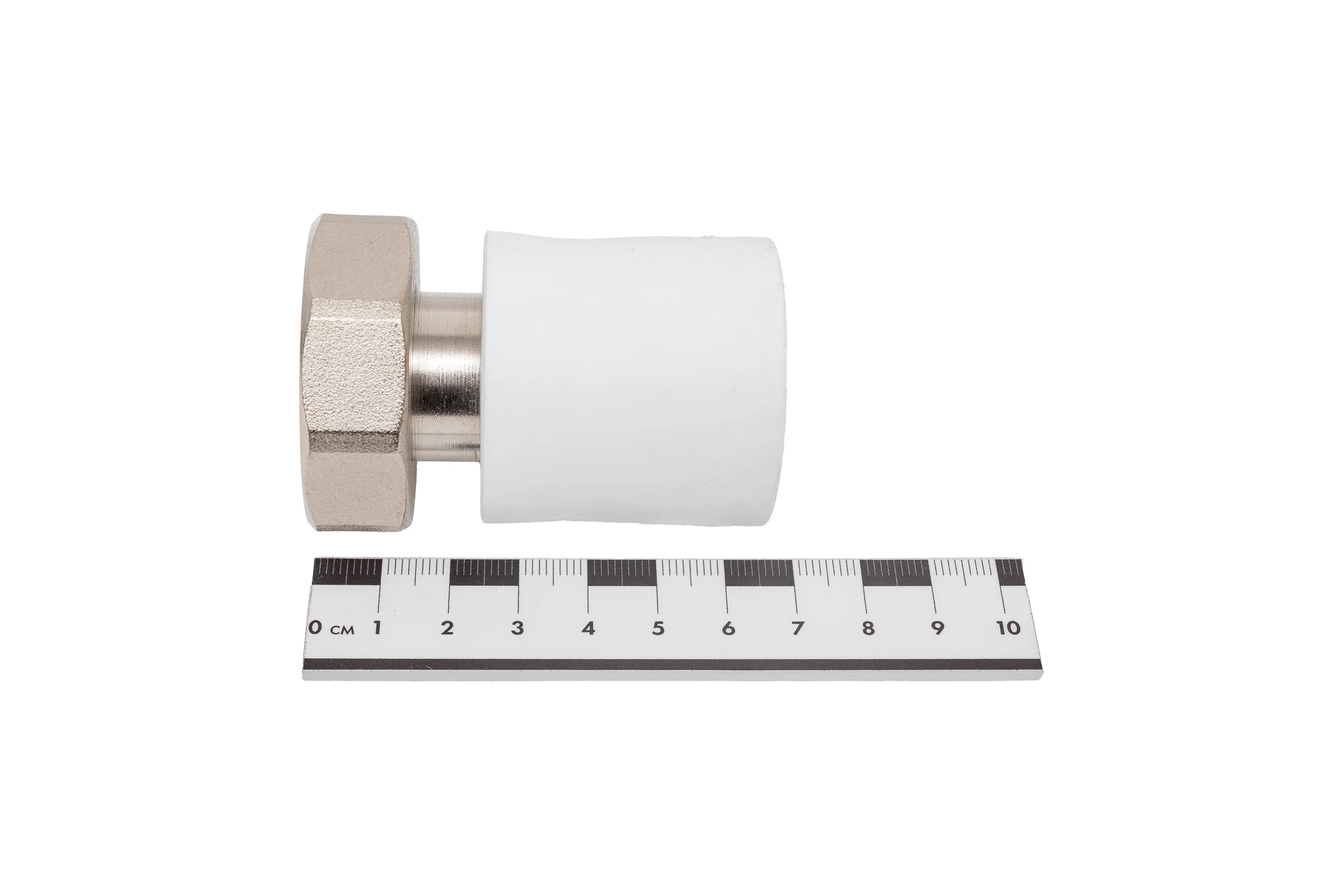Муфта с накидной гайкой Политэк 32x1 1/4" PPRC (белые) 9888203214