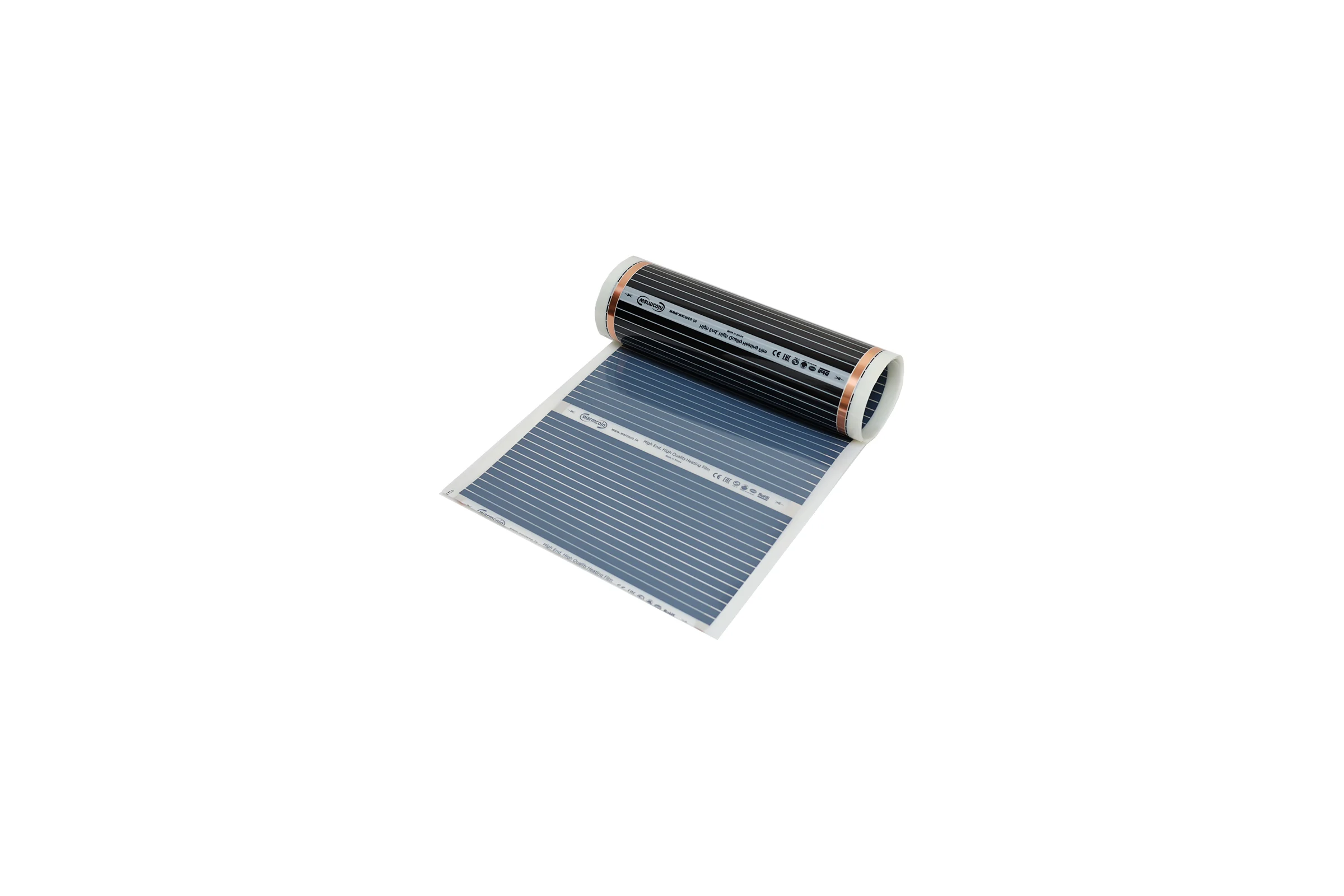 Пленочный теплый пол Warmcoin ( 180Вт/ м. кв., Ширина 0, 5 м) 2м2 ПЛЕНКА 180ВТ 50см 4мп