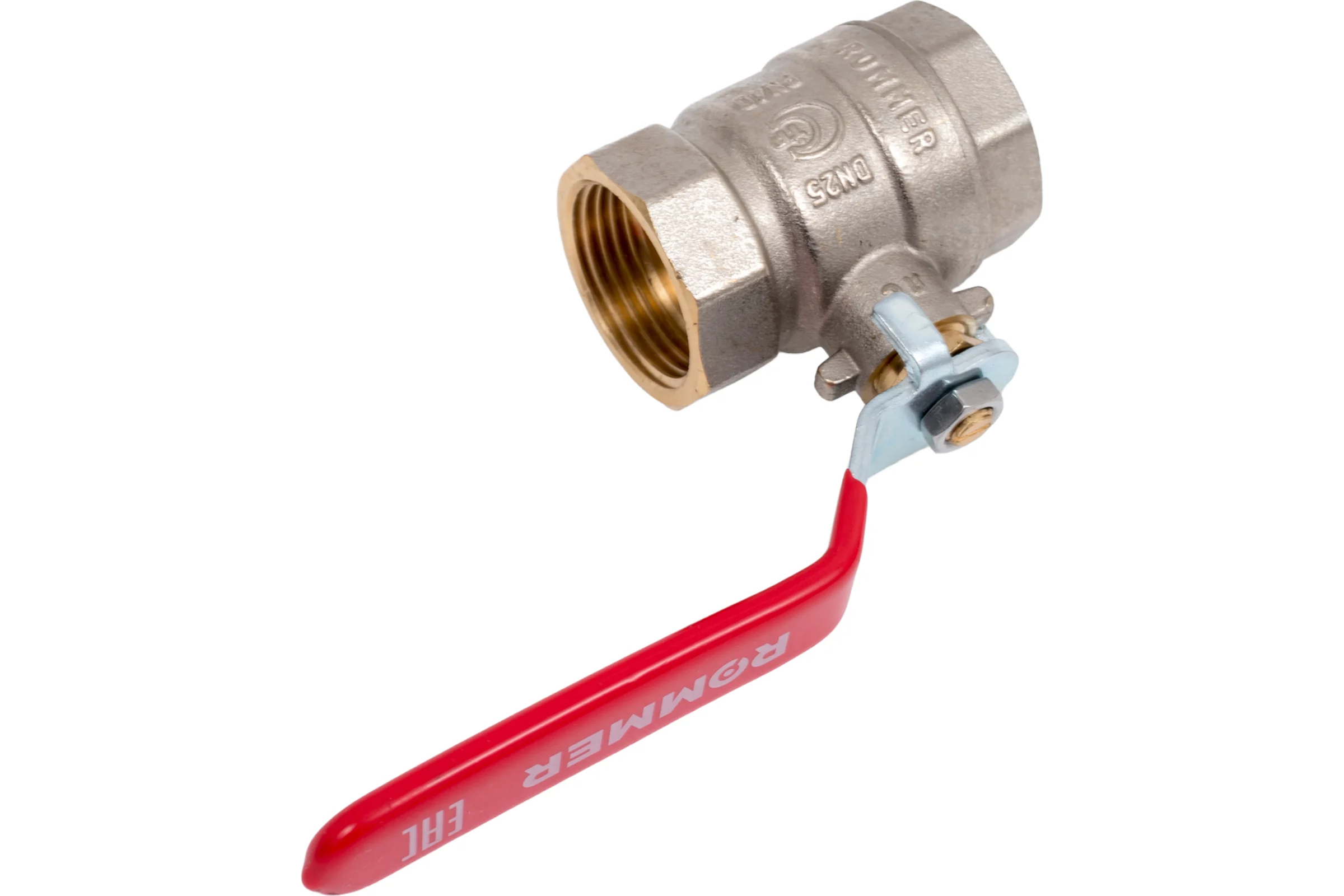 Шаровой кран ROMMER RBV-0001-2110325 неполнопроходной, ВР/ВР, ручка рычаг 1 RG00938RJN6SG4