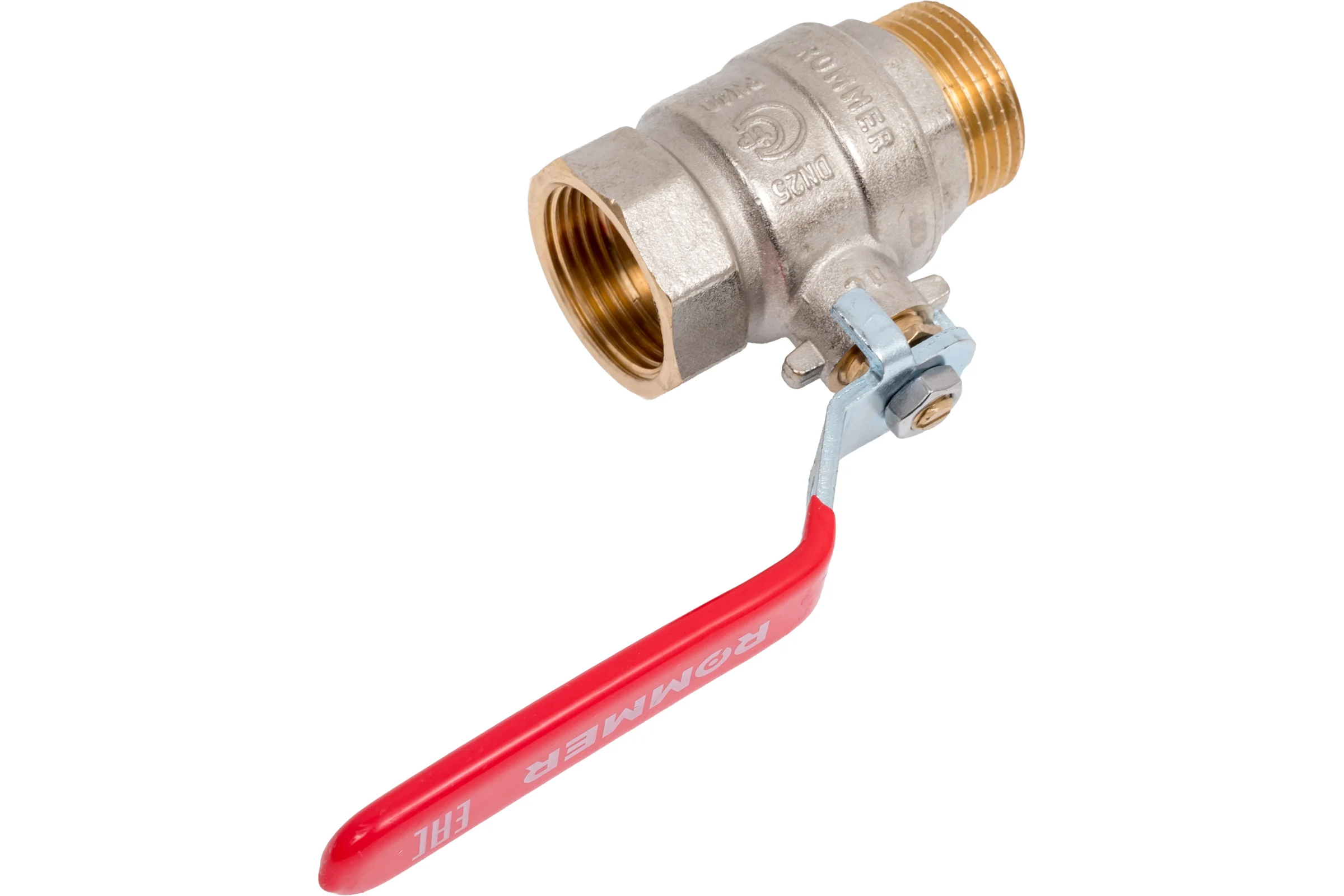 Кран шаровой ROMMER, ВР/НР, ручка рычаг, 1 дюйм RBV-0002-2210325 RG00938RJN8G8C