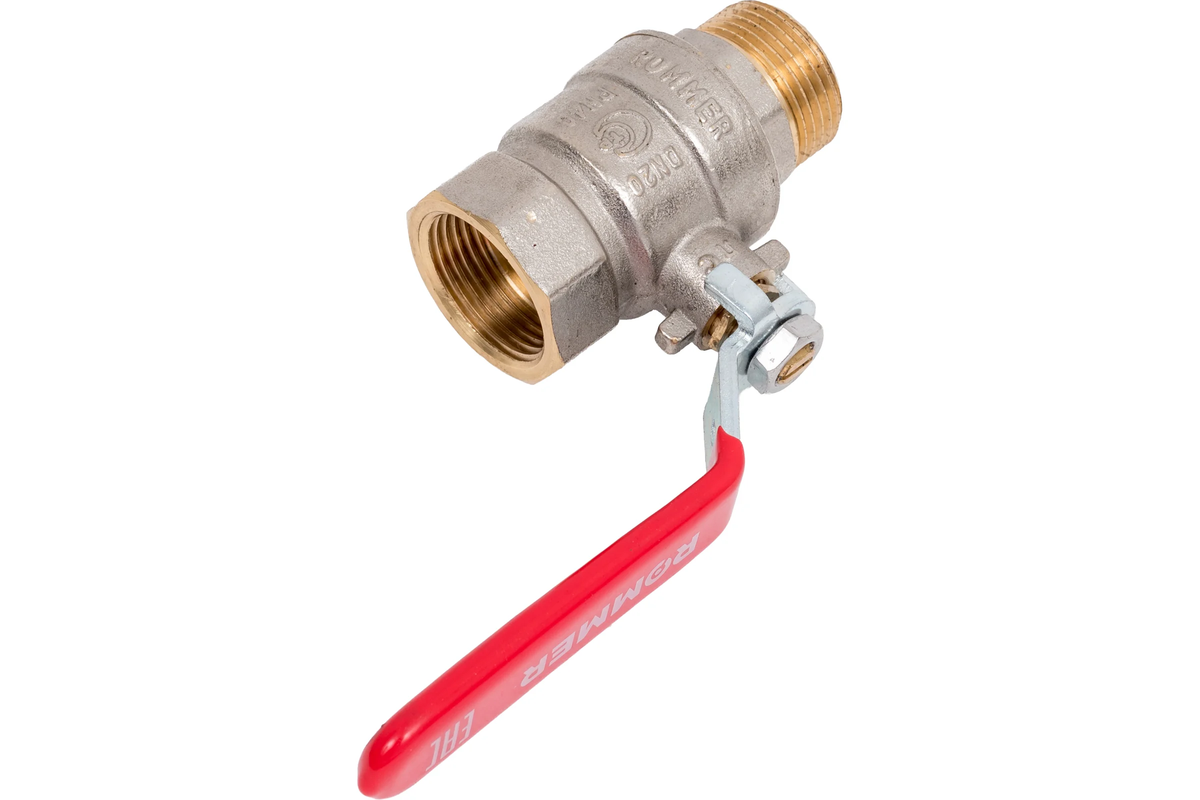 Кран шаровой ROMMER, ВР/НР, ручка рычаг, 3/4 дюйма RBV-0002-2210320 RG00938RJN8A0B