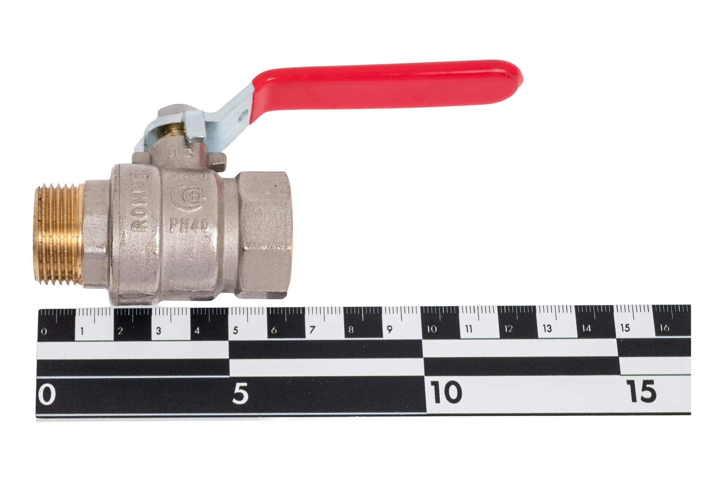 Кран шаровой ROMMER, ВР/НР, ручка рычаг, 3/4 дюйма RBV-0002-2210320 RG00938RJN8A0B