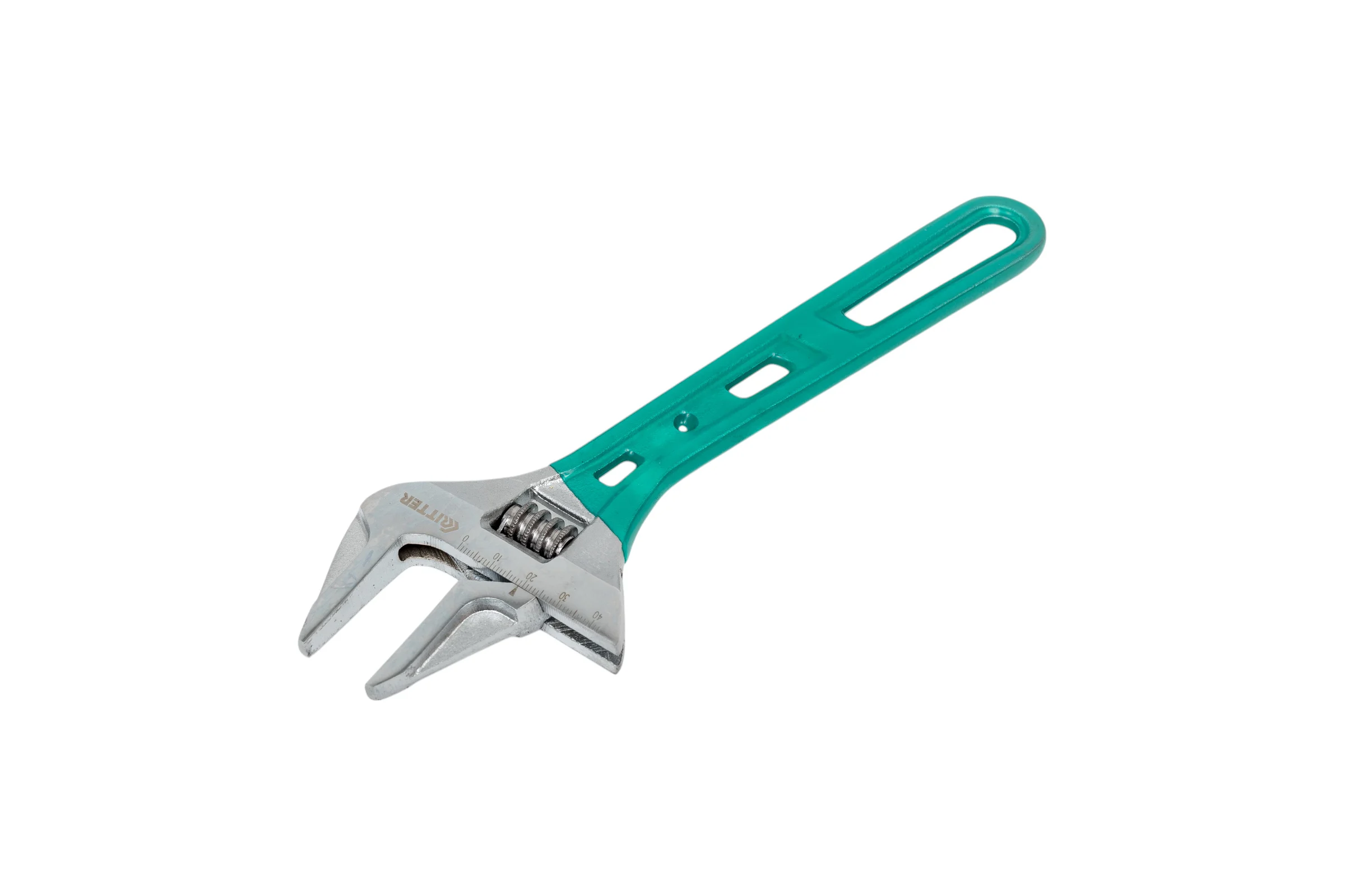 Разводной ключ RITTER Super Slim 250 мм / 10", тонкие губки, сталь CR-V, хромированные HT571250