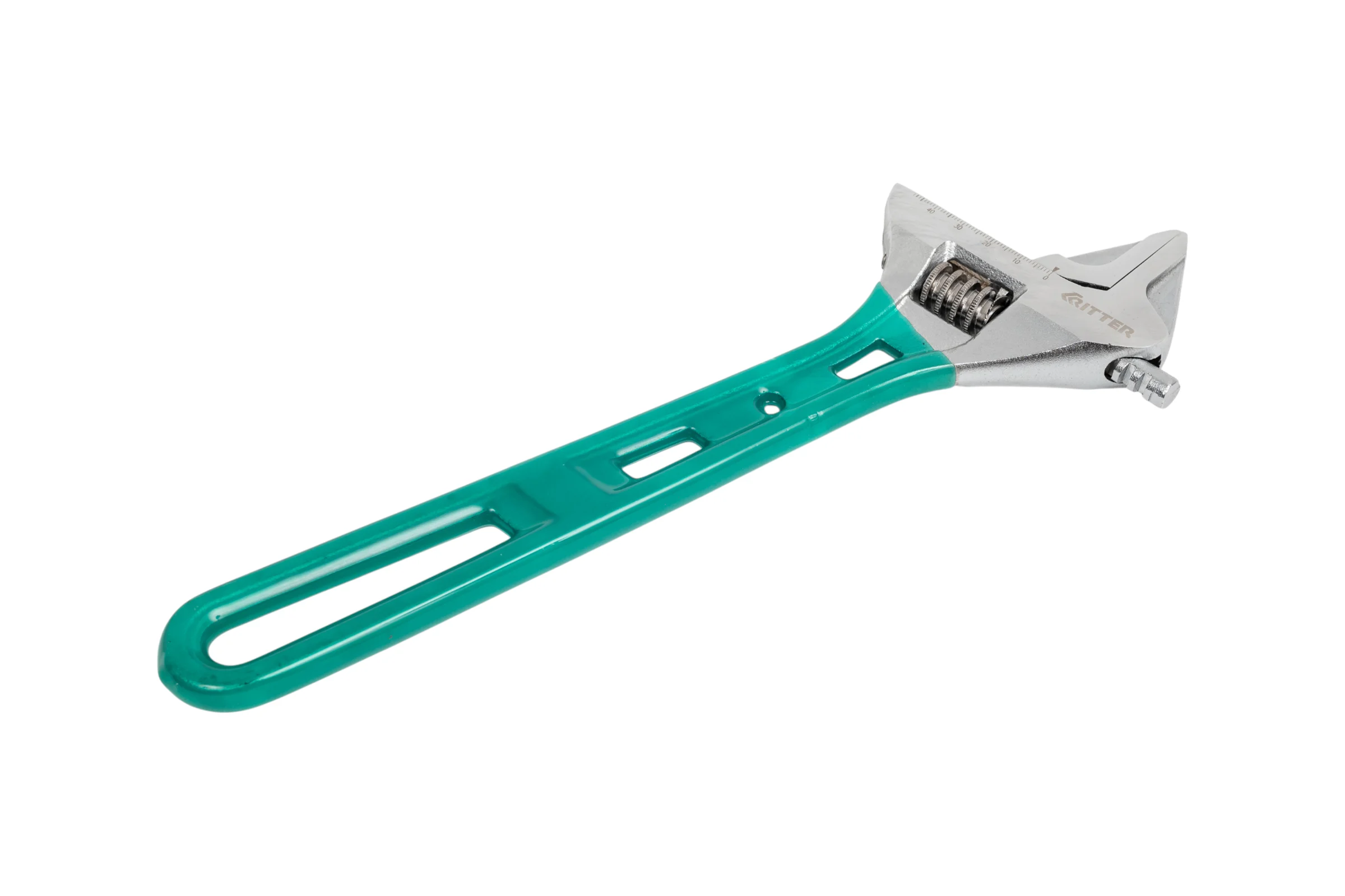 Разводной ключ RITTER Super Slim 300 мм / 12", тонкие губки, сталь CR-V, хромированные HT571300