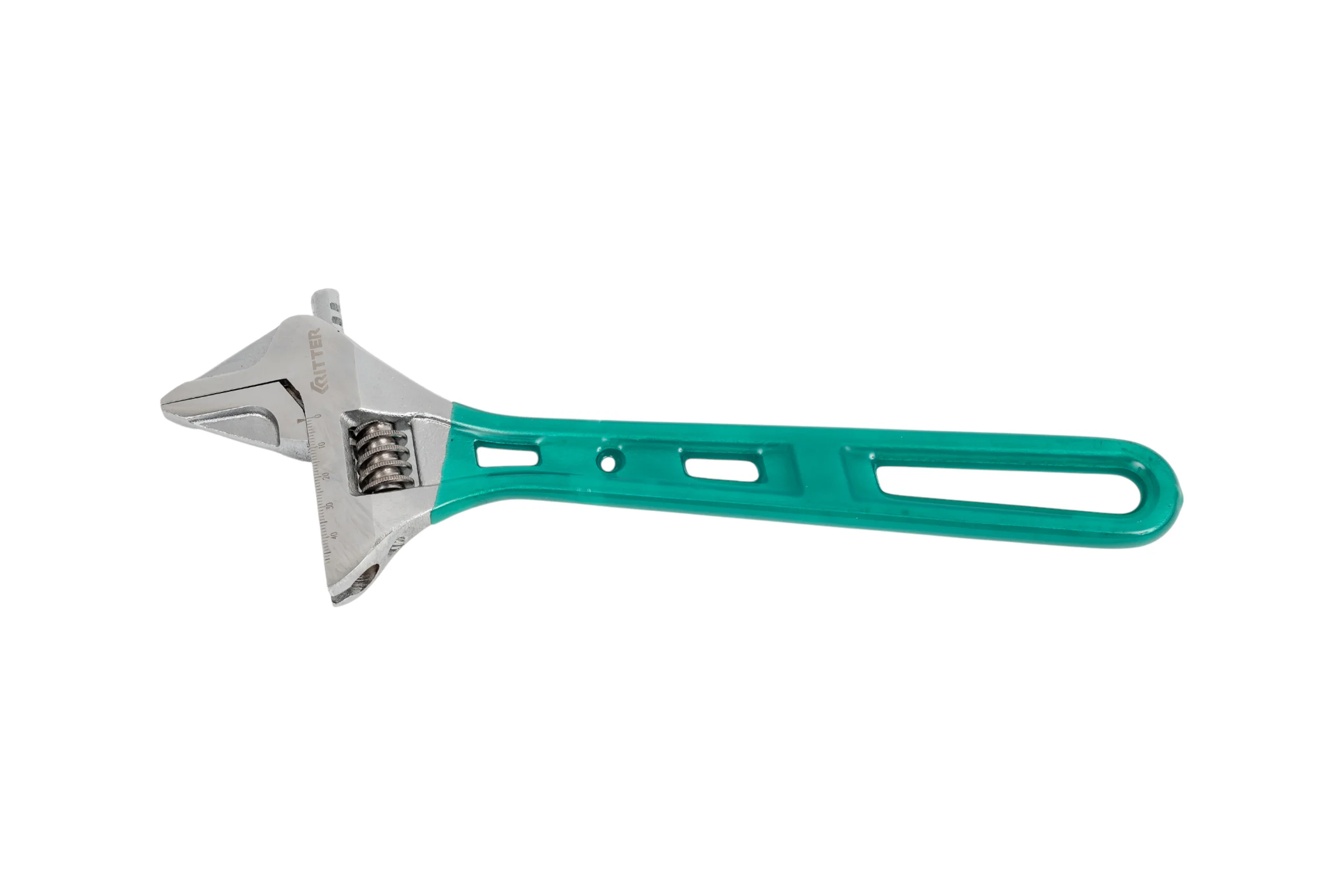 Разводной ключ RITTER Super Slim 300 мм / 12", тонкие губки, сталь CR-V, хромированные HT571300
