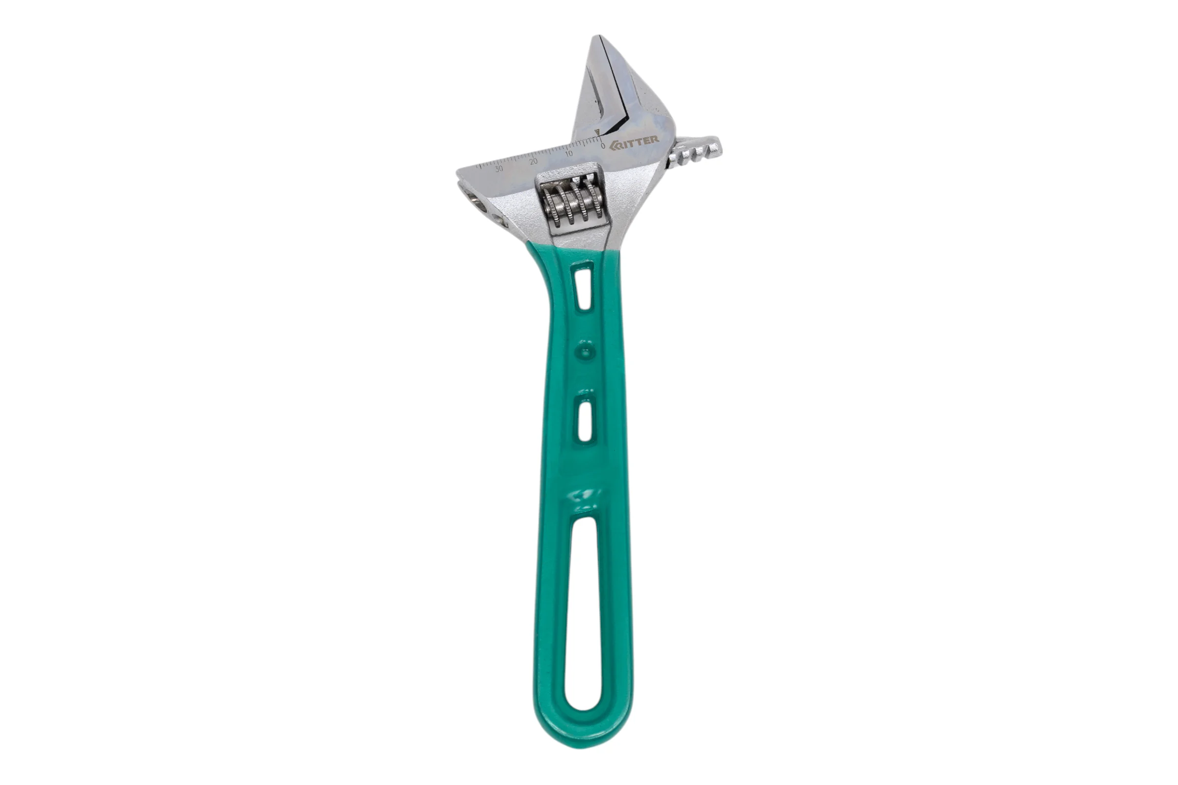 Разводной ключ RITTER Super Slim 200 мм /8", тонкие губки, сталь CR-V, хромированные HT571200