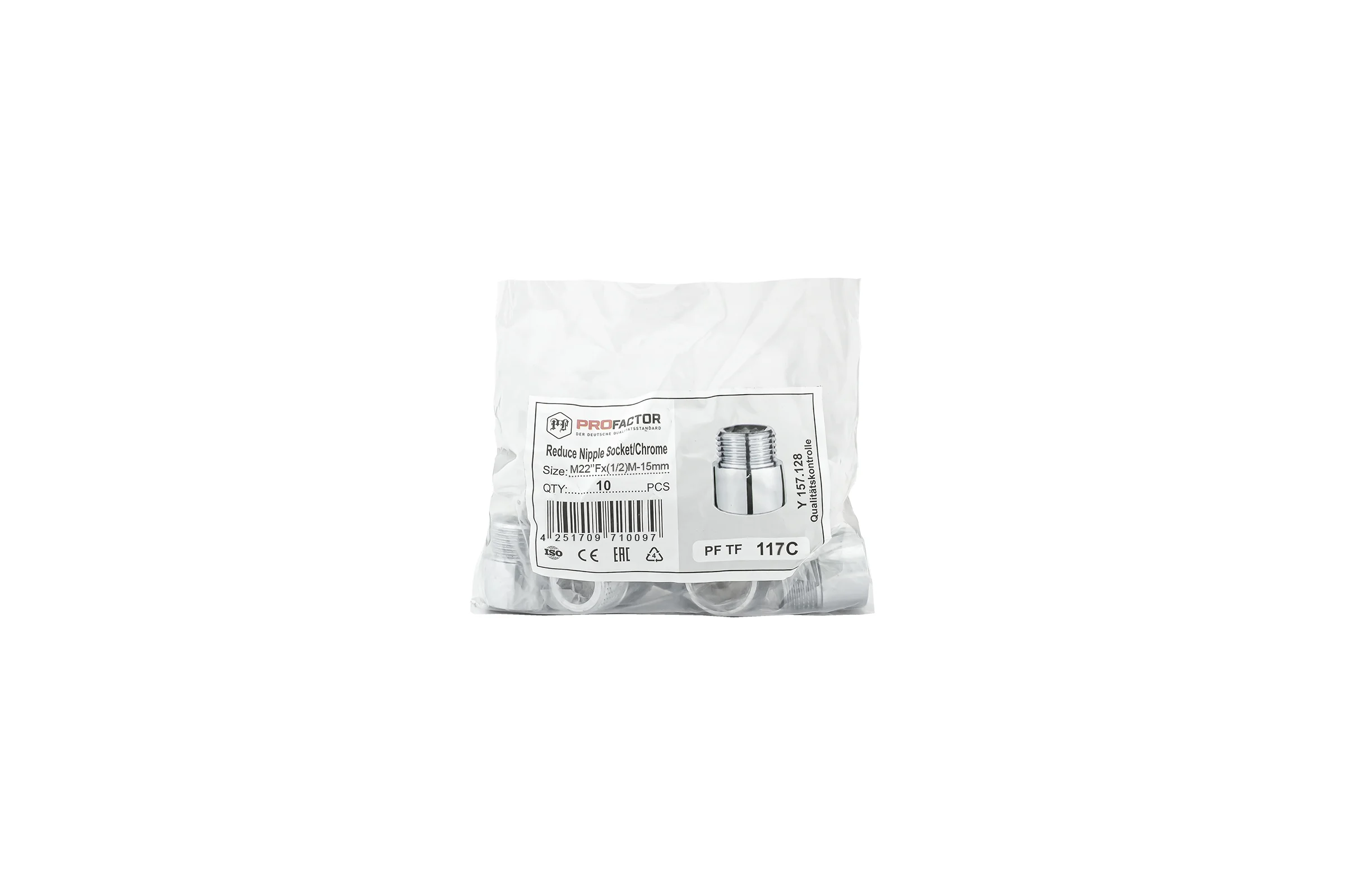 Удлинитель переходной PROFACTOR CHROME в/н М22 х 1/2 PF TF 117C