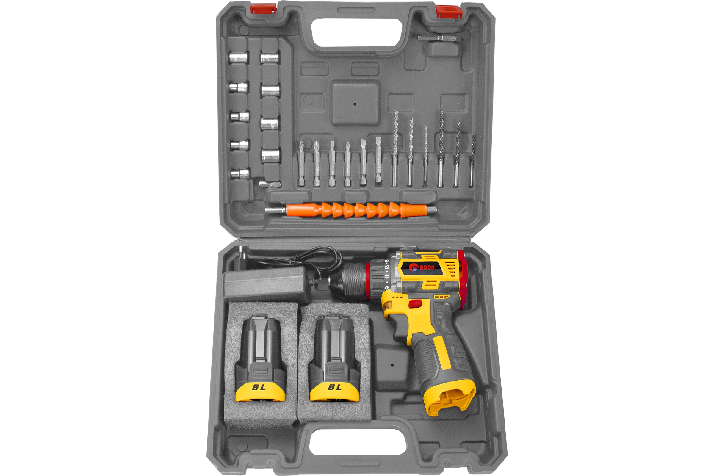 Аккумуляторная дрель EDON AD-16BL набор 24891