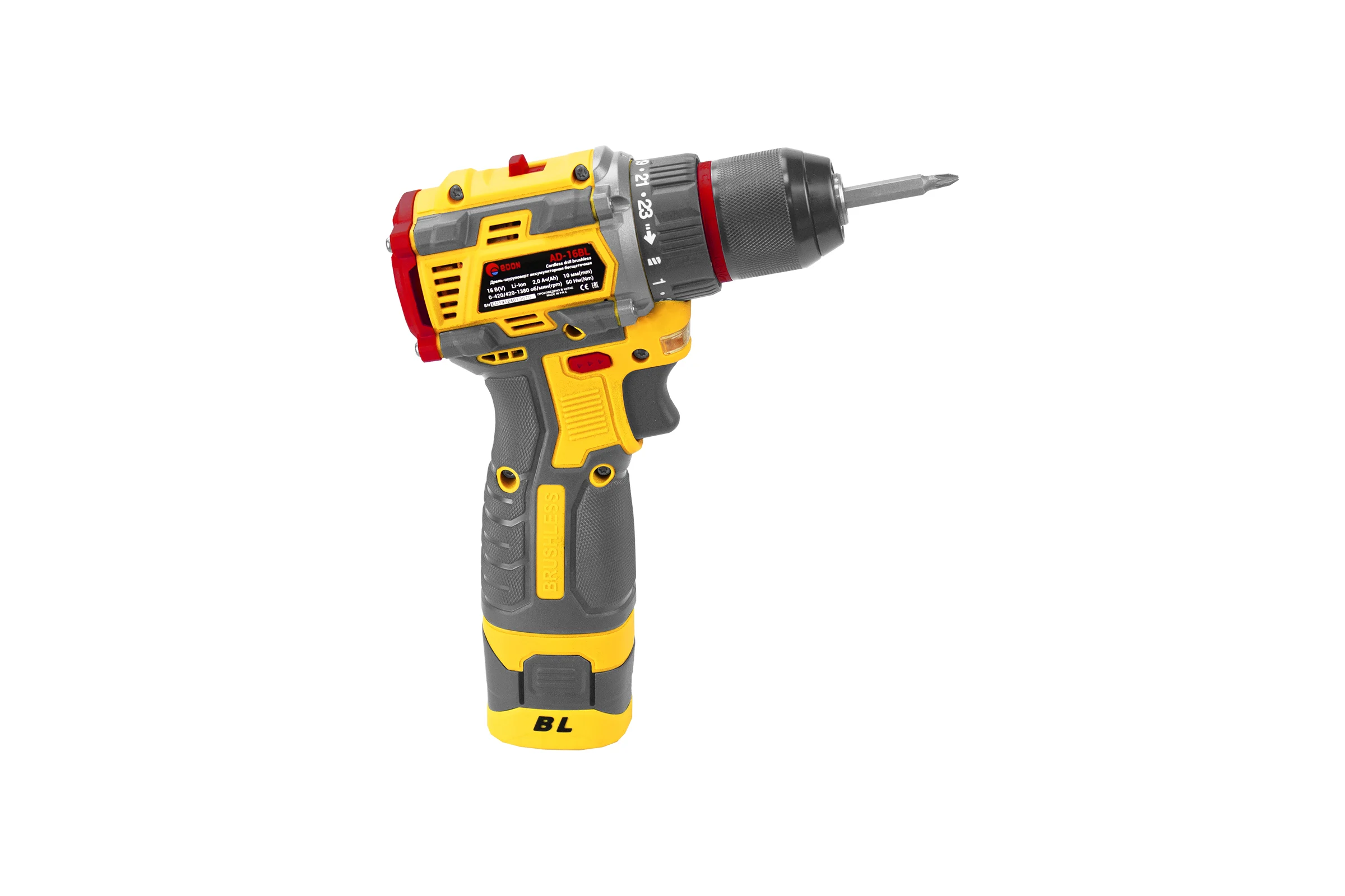 Аккумуляторная дрель EDON AD-16BL набор 24891