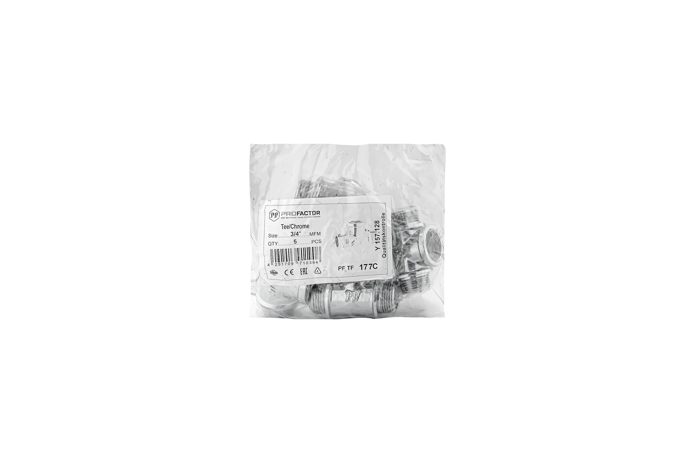 Тройник PROFACTOR CHROME в/в/н 3/4 PF TF 177C