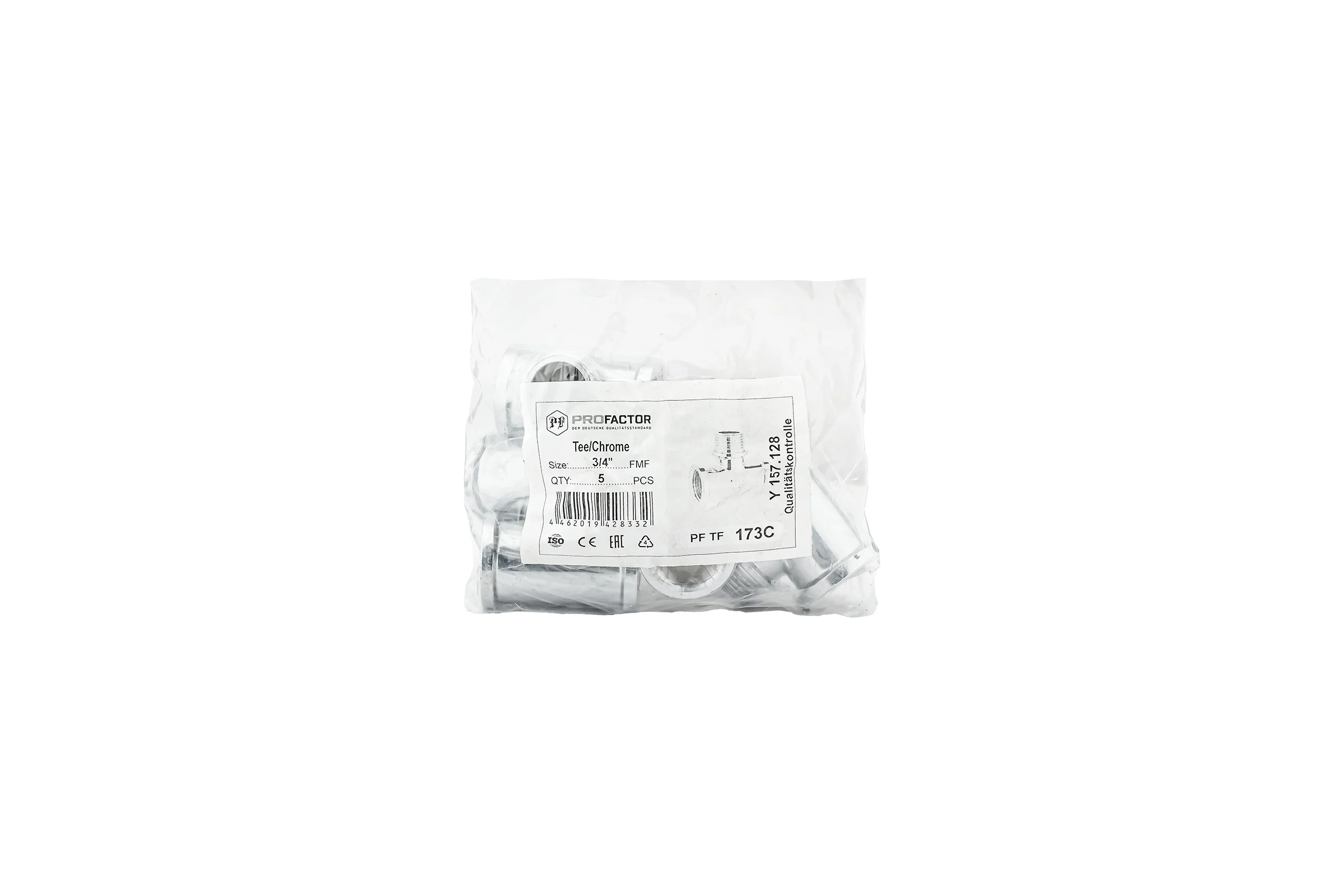 Тройник PROFACTOR CHROME в/н/в 3/4 PF TF 173C