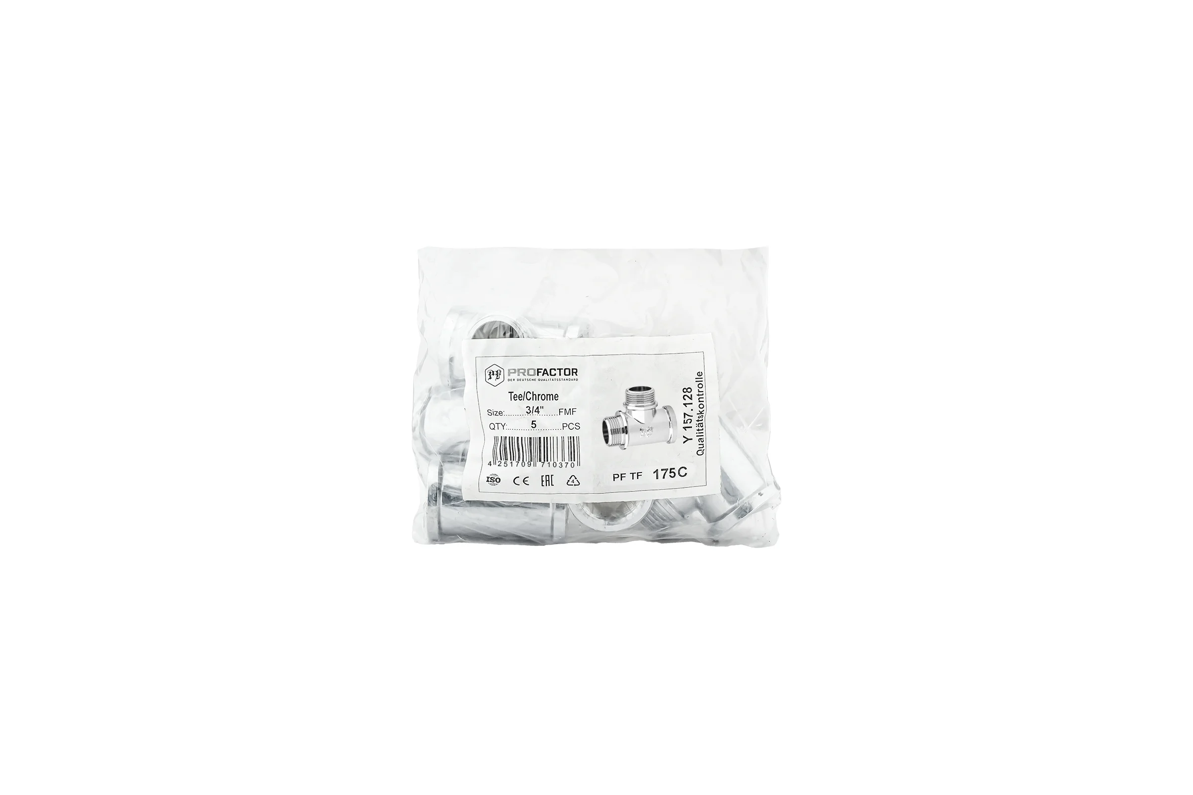 Тройник PROFACTOR CHROME в/н/н 3/4 PF TF 175C