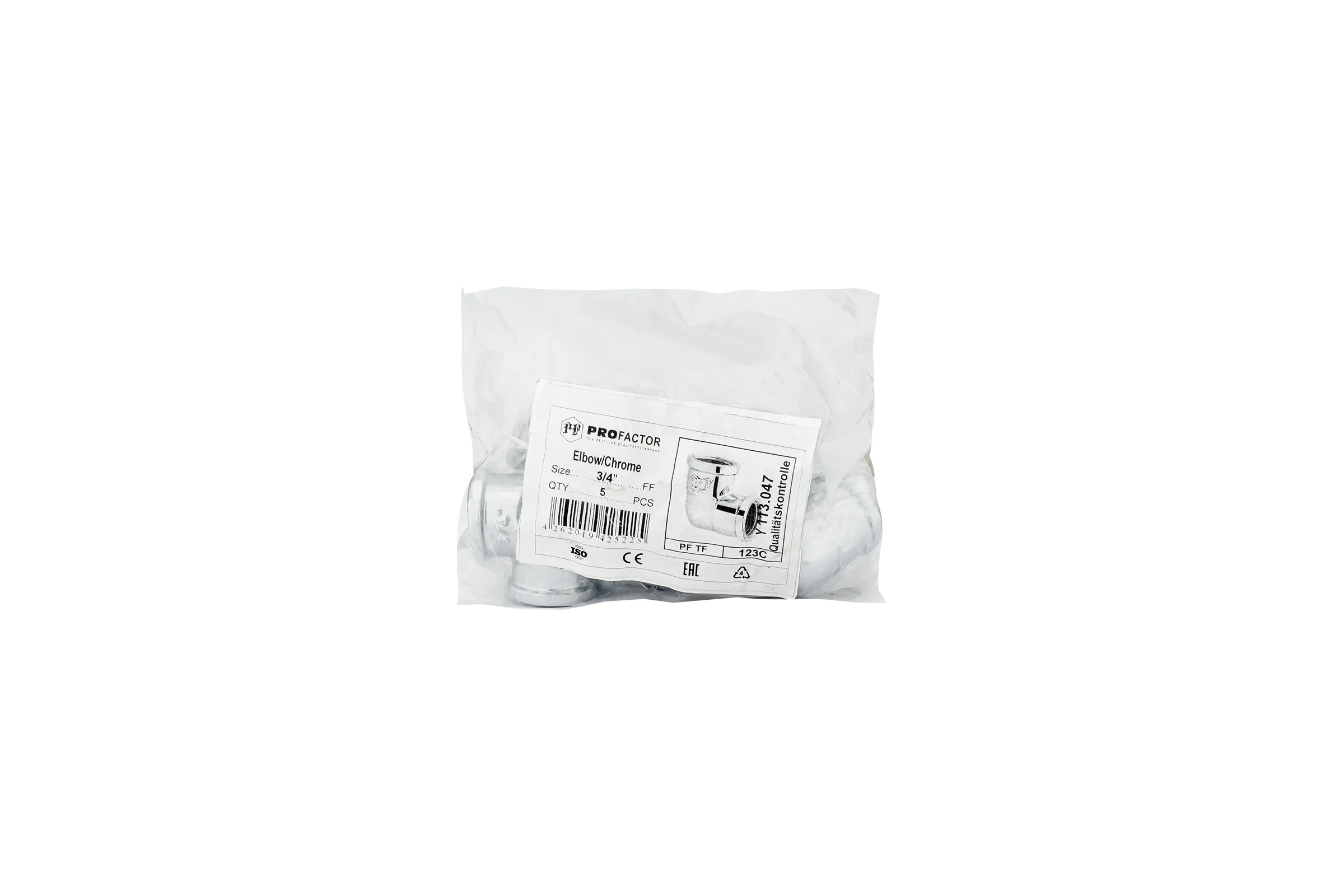 Уголок PROFACTOR CHROME в/в 3/4 PF TF 123C