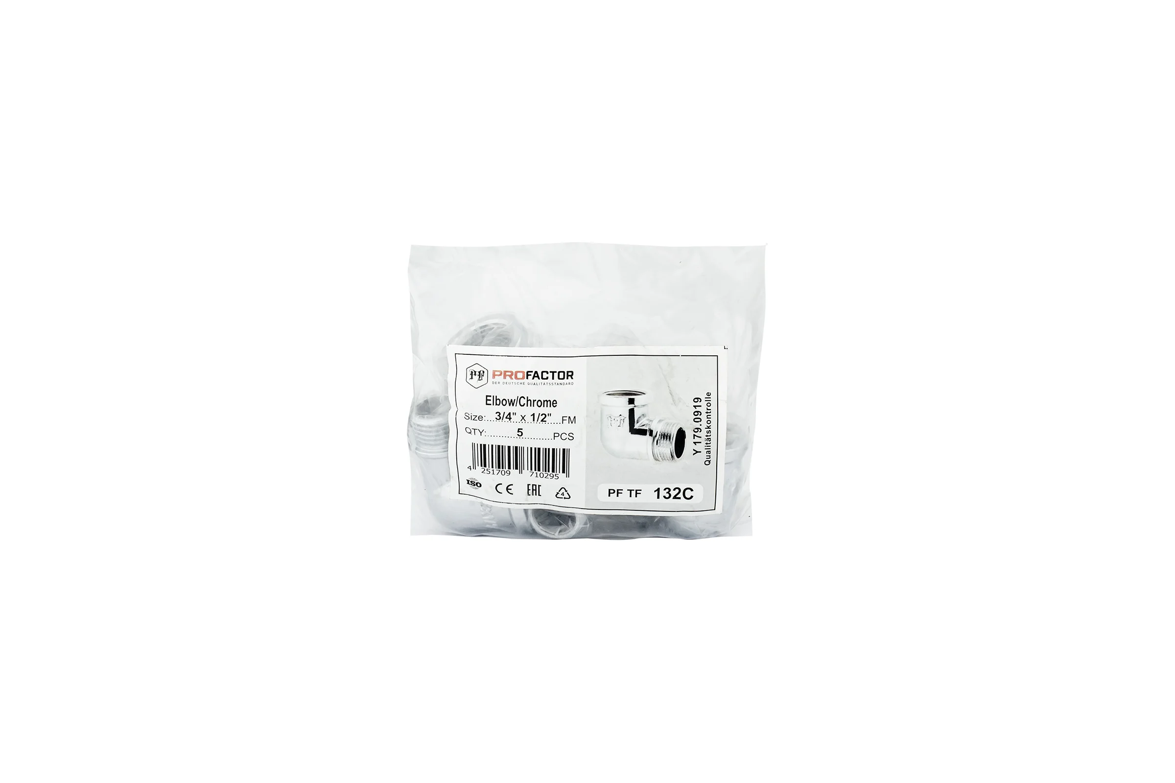 Уголок PROFACTOR CHROME в/н 3/4 х 1/2 PF TF 132C