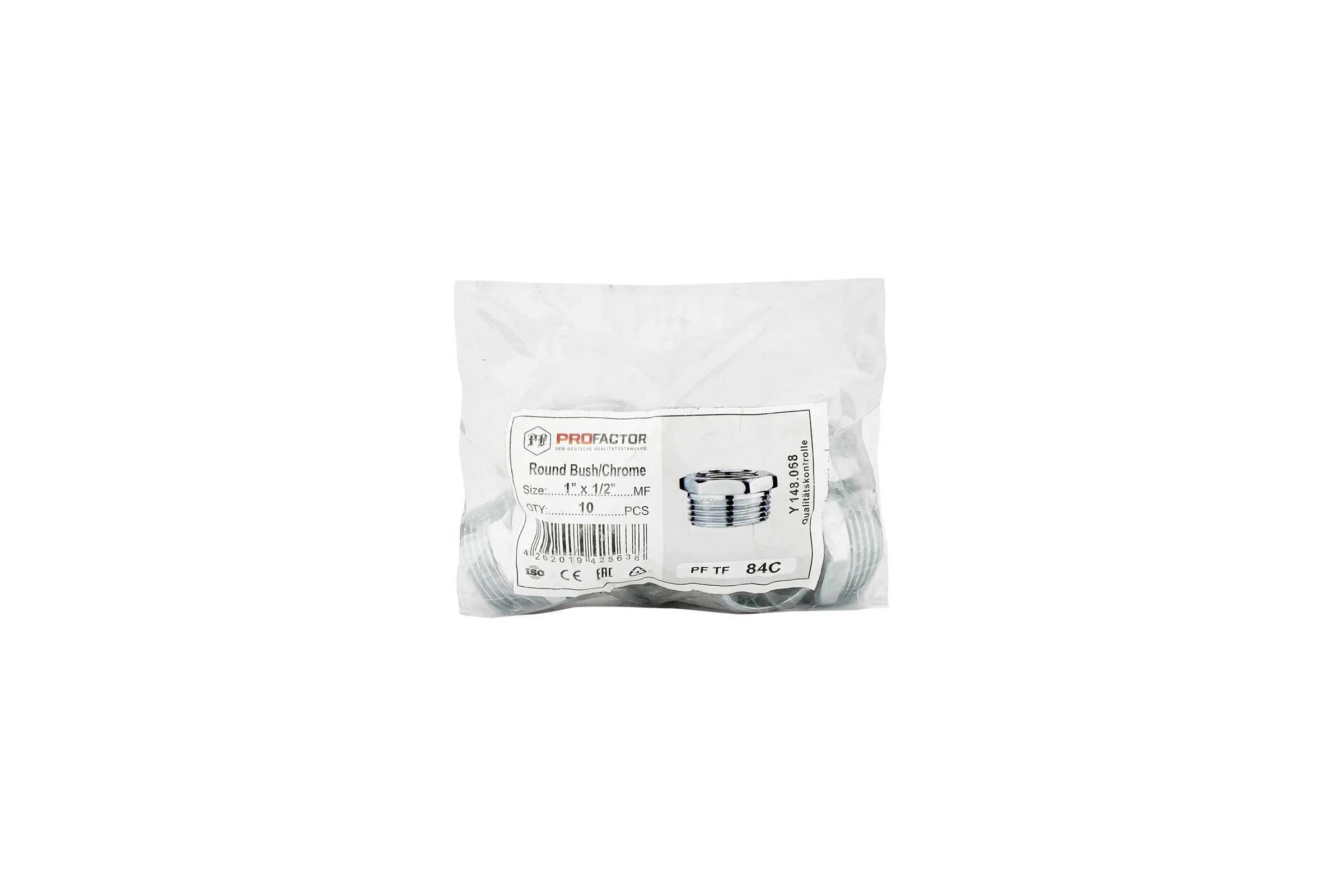 Футорка PROFACTOR CHROME н/в 1 х 1/2 PF TF 84C