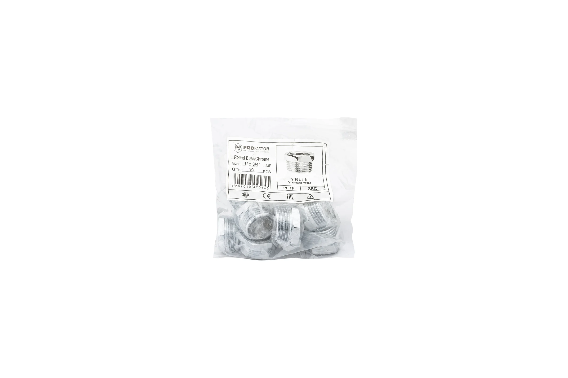 Футорка PROFACTOR CHROME н/в 1 х 3/4 PF TF 85C