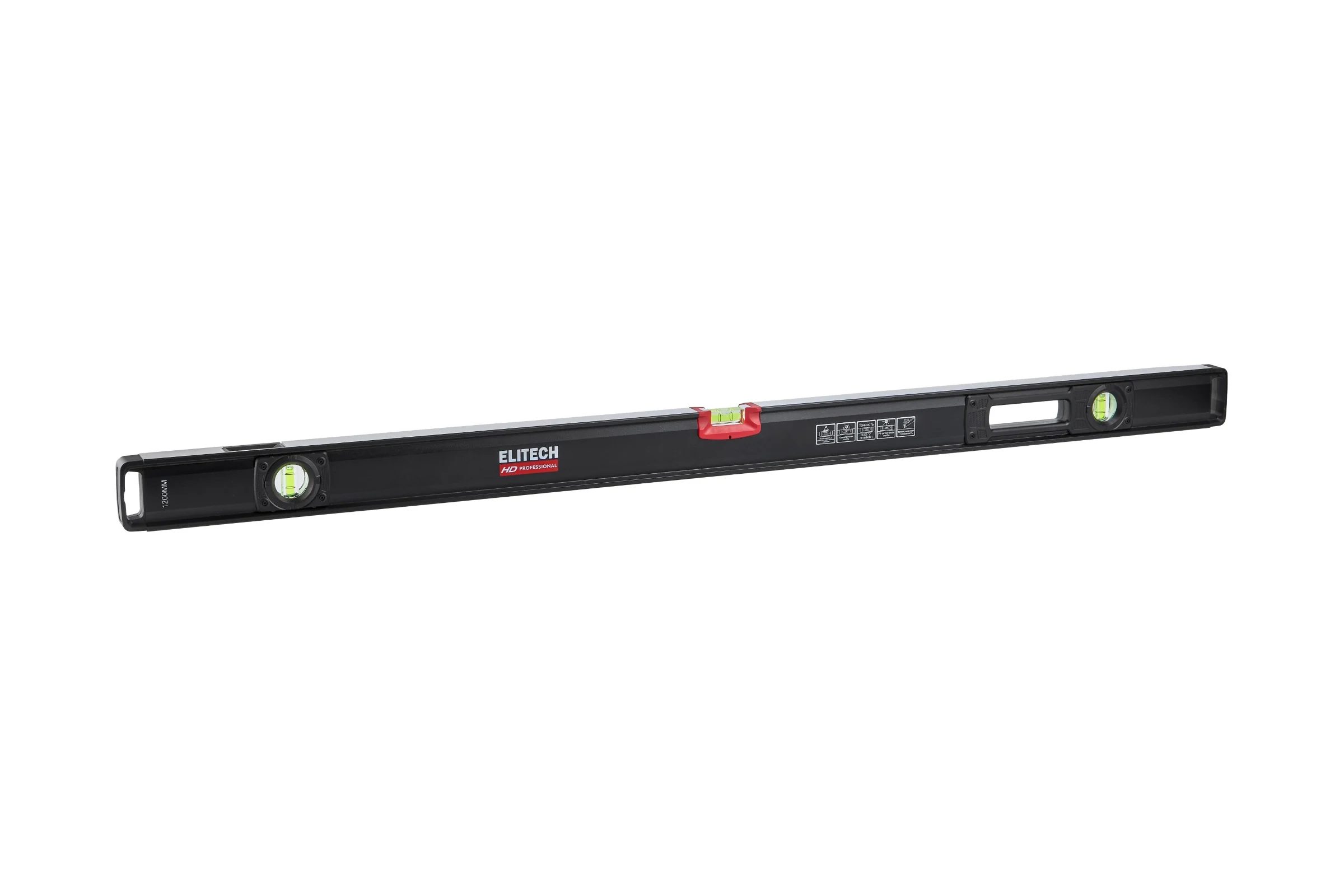 Уровень пузырьковый Elitech 120 см,3 глазка 320305 HD 207202