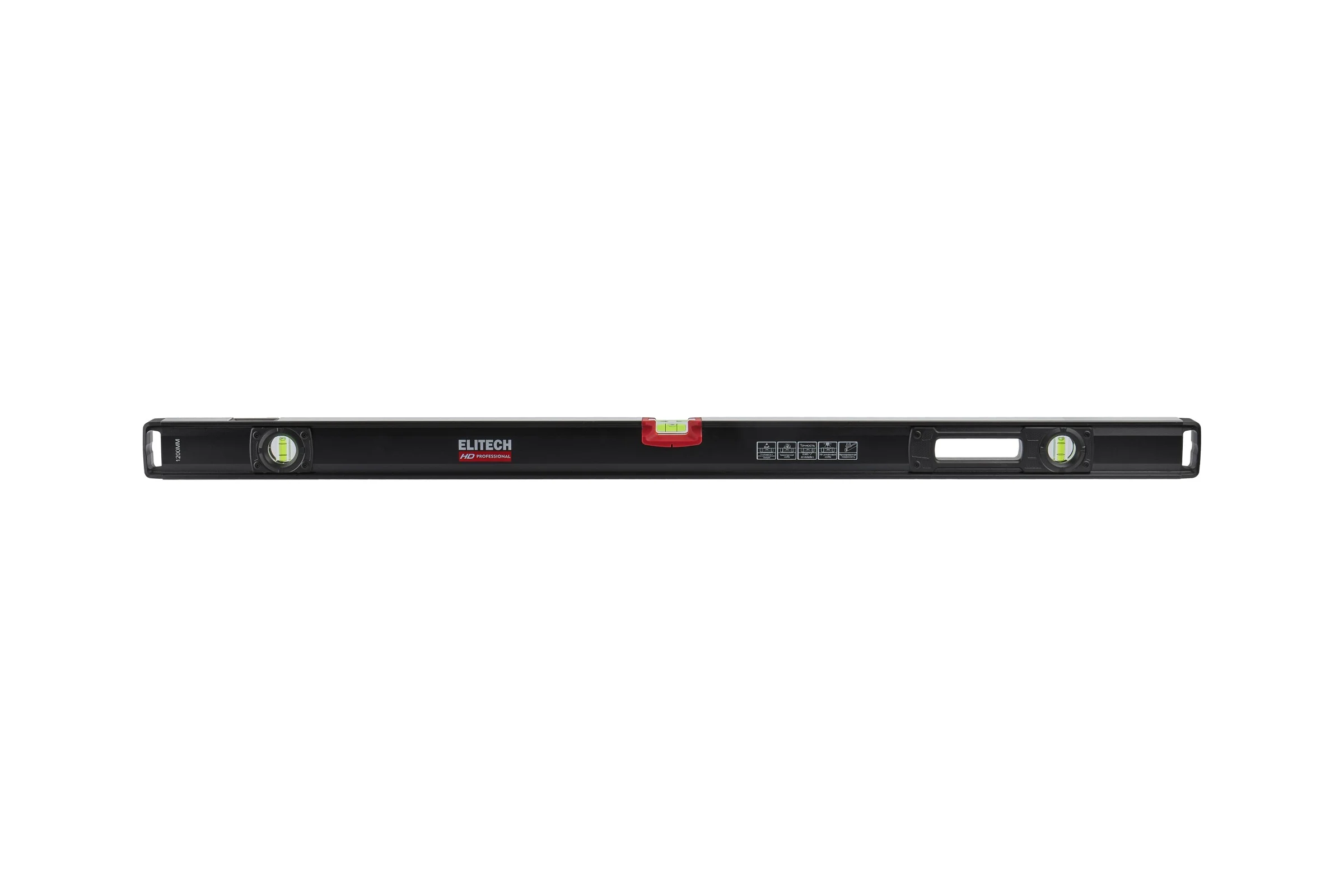 Уровень пузырьковый Elitech 120 см,3 глазка 320305 HD 207202