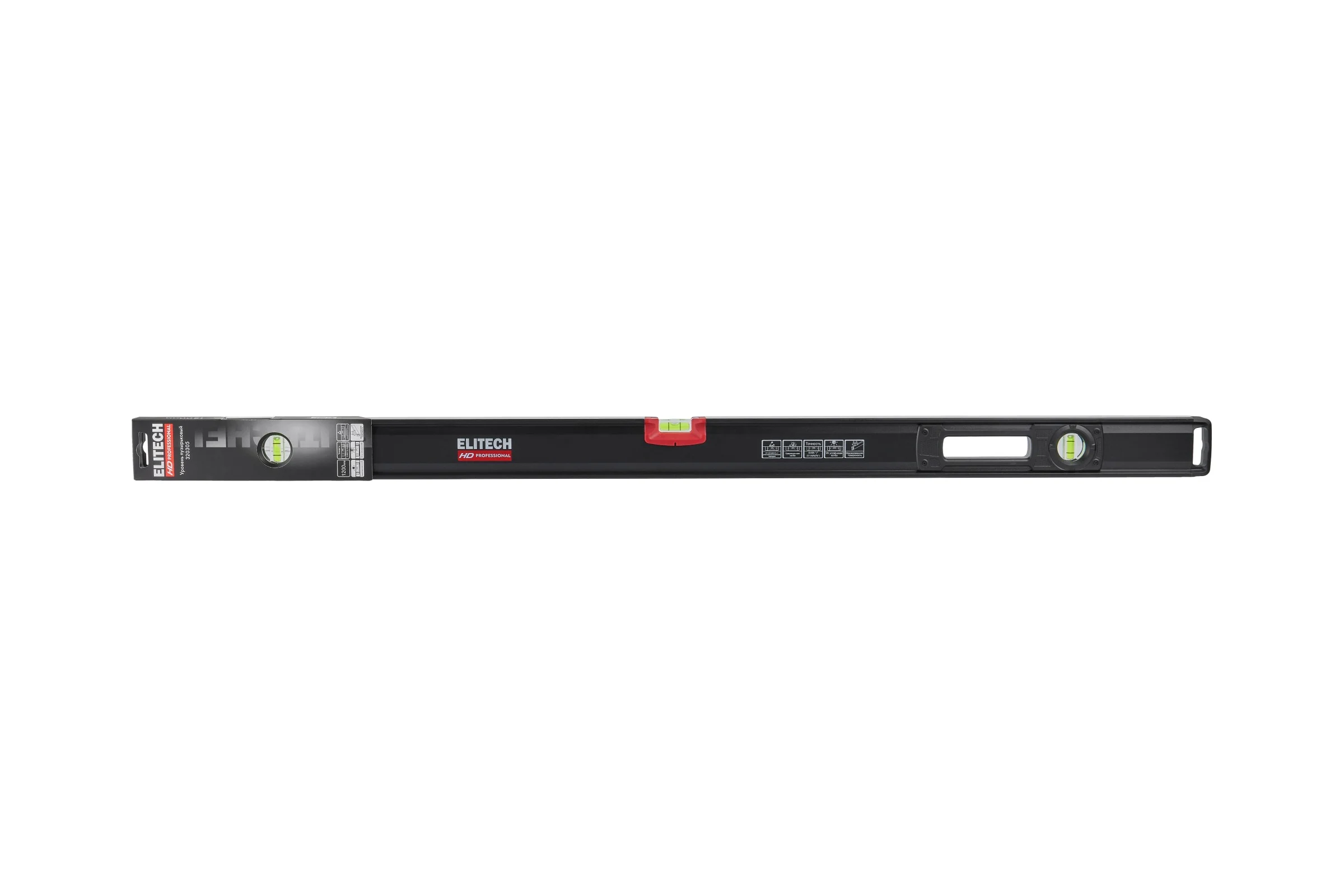 Уровень пузырьковый Elitech 120 см,3 глазка 320305 HD 207202